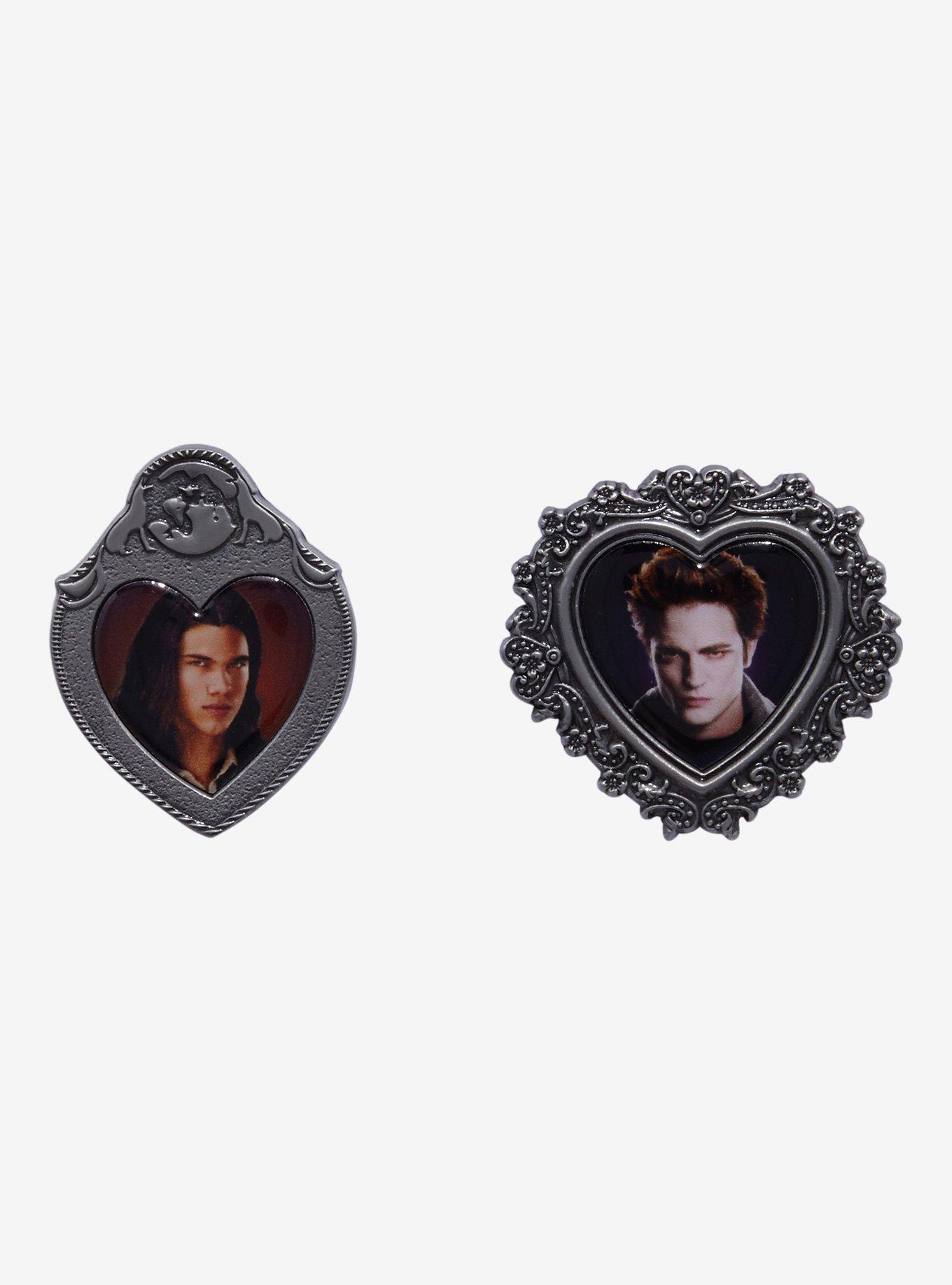 Twilight Edward & Jacob Portraits Enamel Pin Set - BoxLunch Exclusive, , hi-res