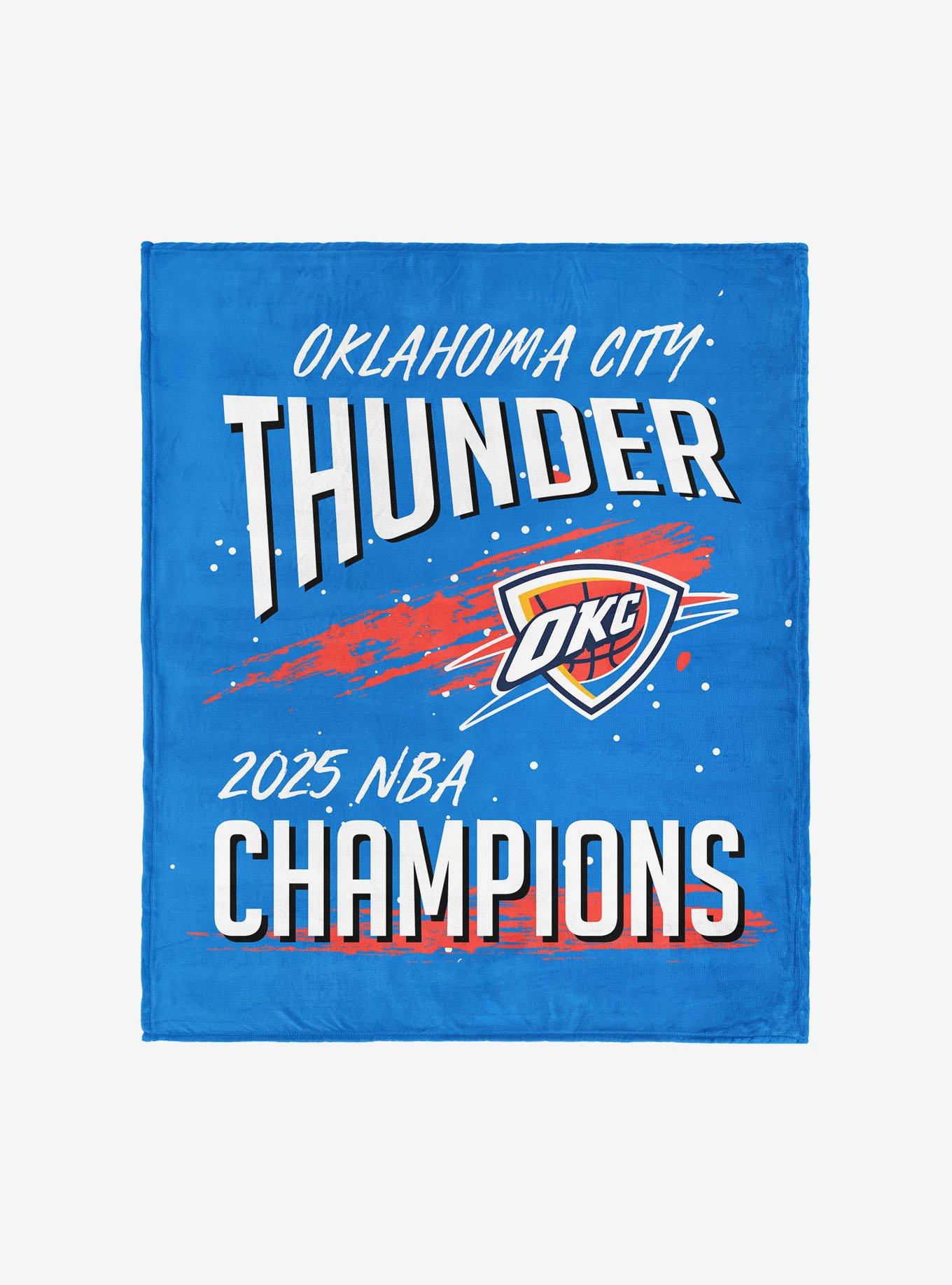 NBA Oklahoma City Thunder Net Gain Silk Touch Throw Blanket, , hi-res