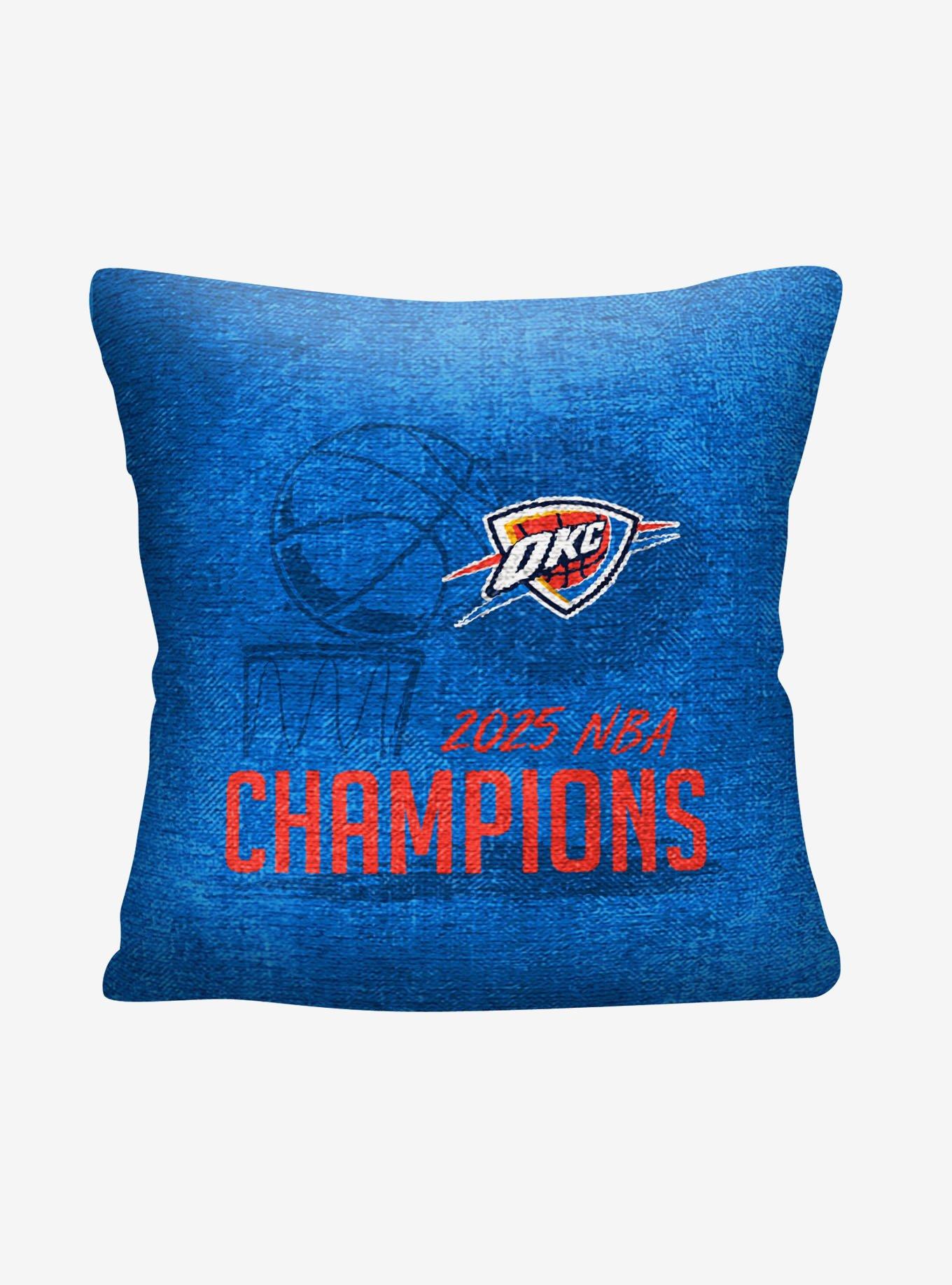 NBA Oklahoma City Thunder Hoopla Double Sided Tapestry Pillow, , hi-res