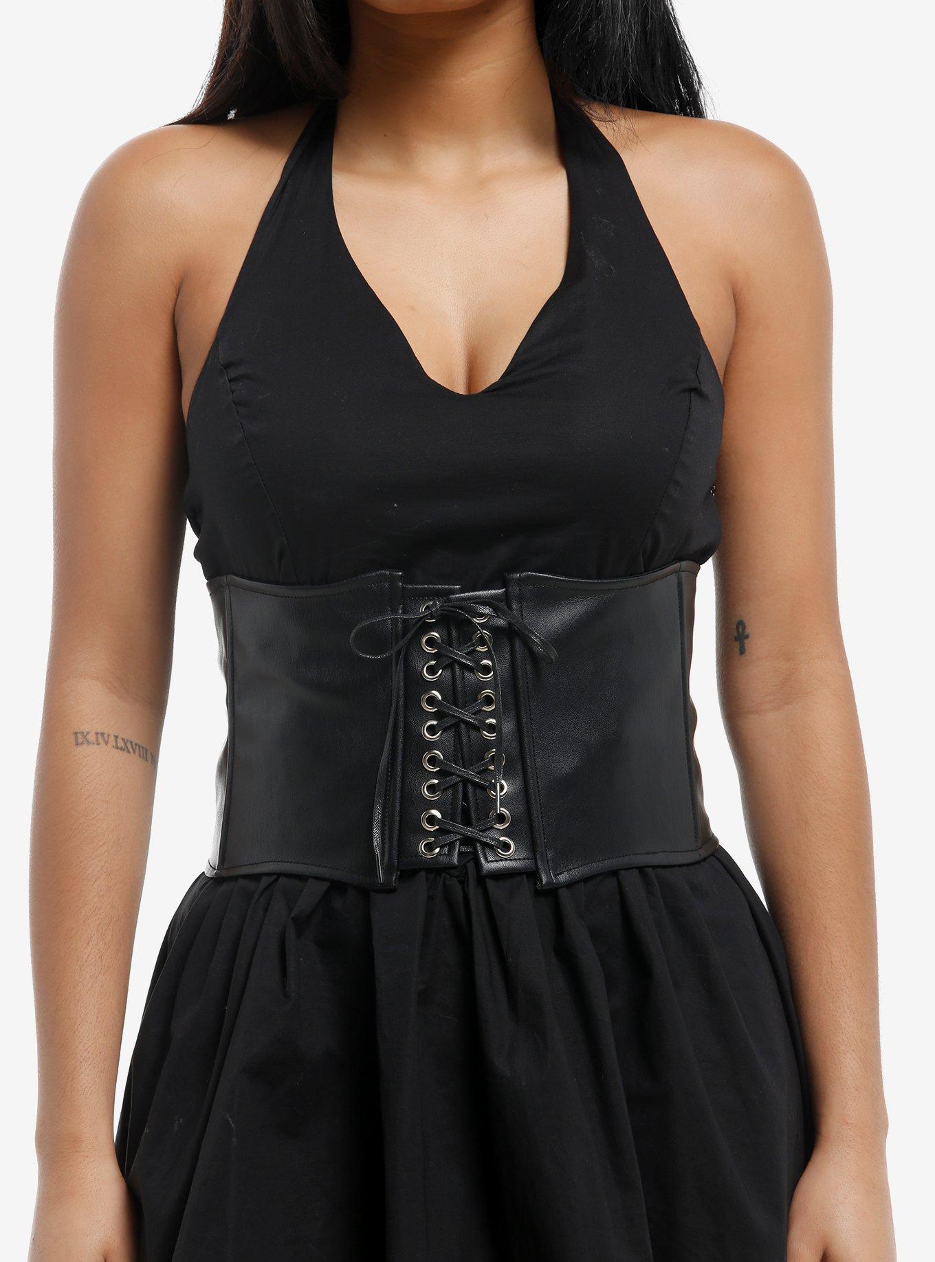 Black Wave Corset Belt, , hi-res