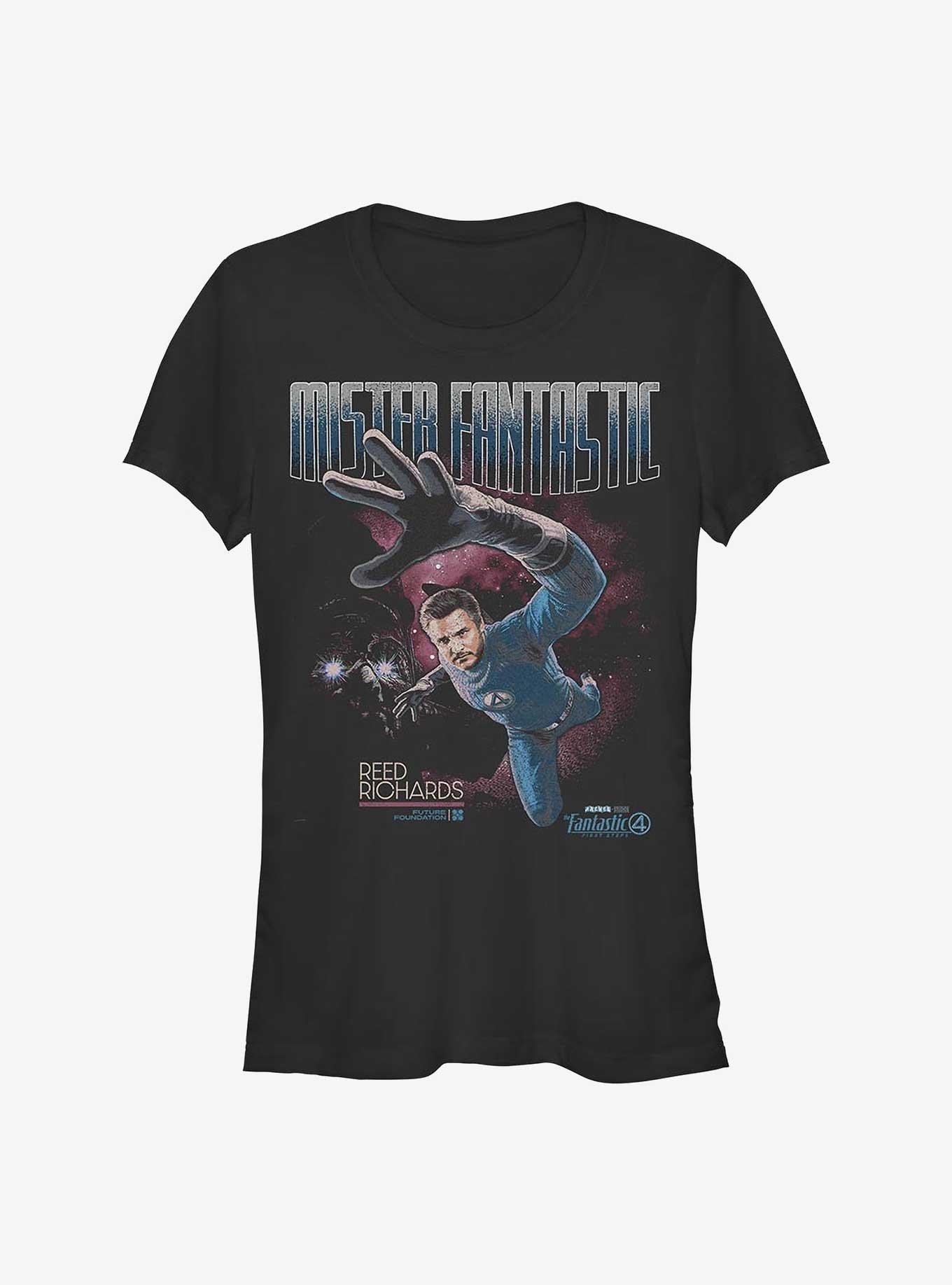 Marvel The Fantastic Four: First Steps Beyond Limits Girls T-Shirt Hot Topic Exclusive, BLACK, hi-res
