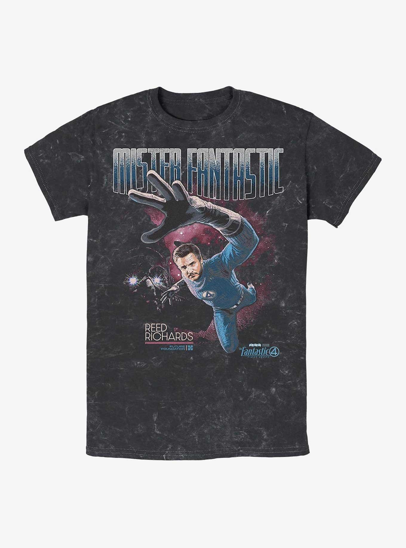 Marvel The Fantastic Four: First Steps Beyond Limits Mineral Wash T-Shirt Hot Topic Web Exclusive, , hi-res
