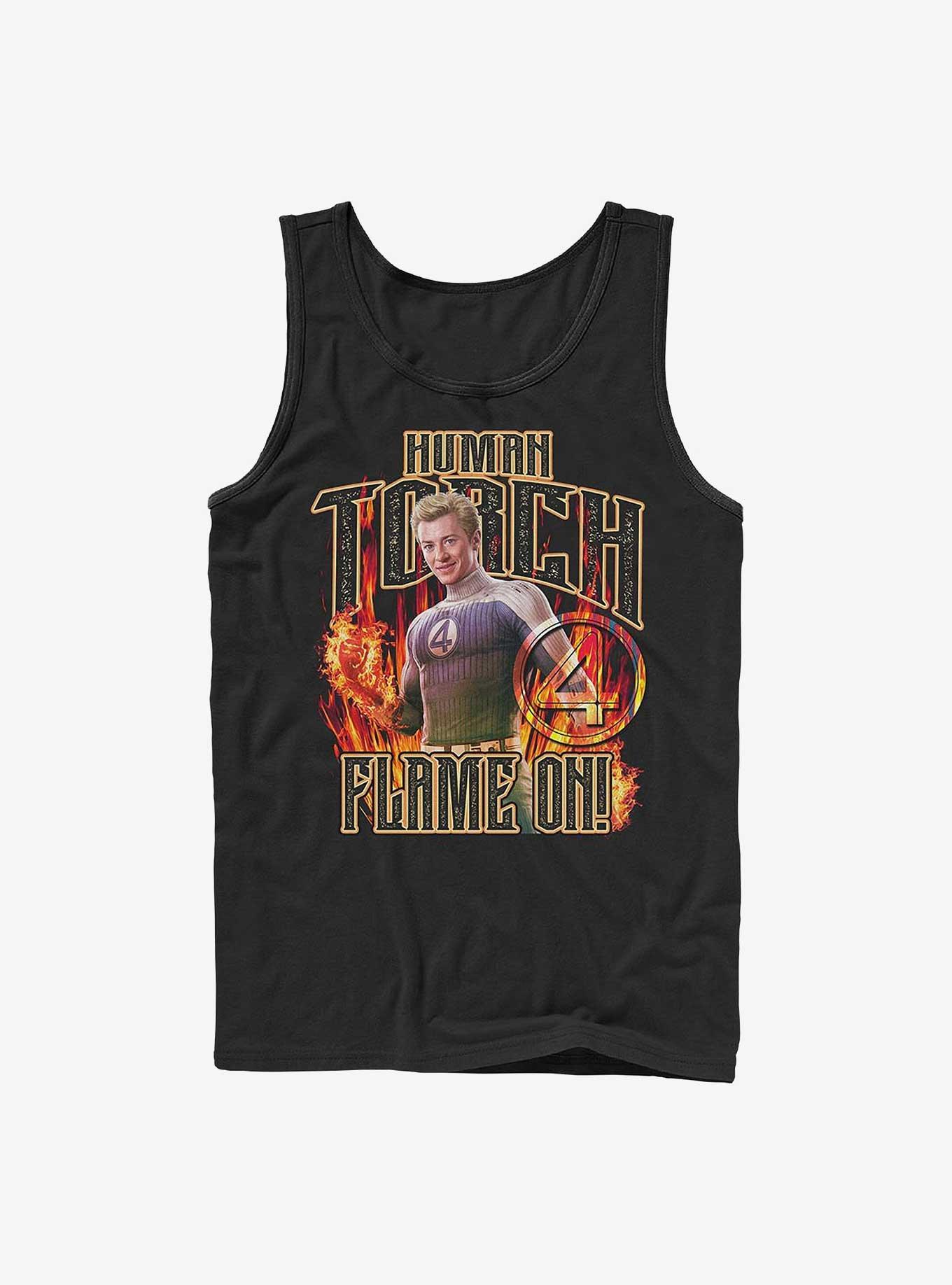 Marvel The Fantastic Four: First Steps Torch Flames Tank Hot Topic Web Exclusive, BLACK, hi-res