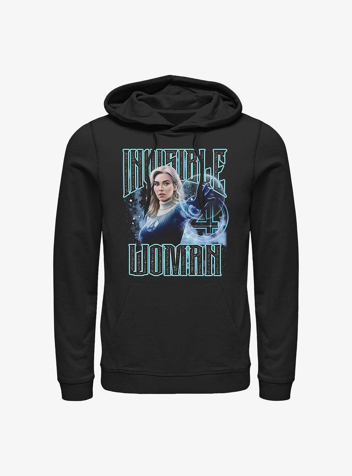 Marvel The Fantastic Four: First Steps Invisible Woman Hoodie Hot Topic Web Exclusive, BLACK, hi-res