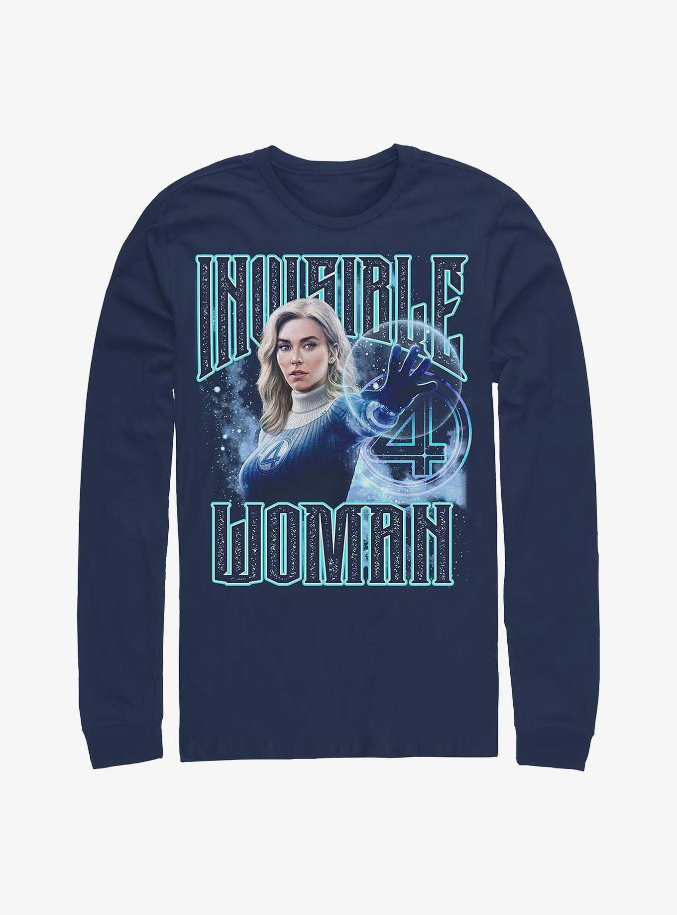 Marvel The Fantastic Four: First Steps Invisible Woman Long-Sleeve T-Shirt Hot Topic Web Exclusive, NAVY, hi-res