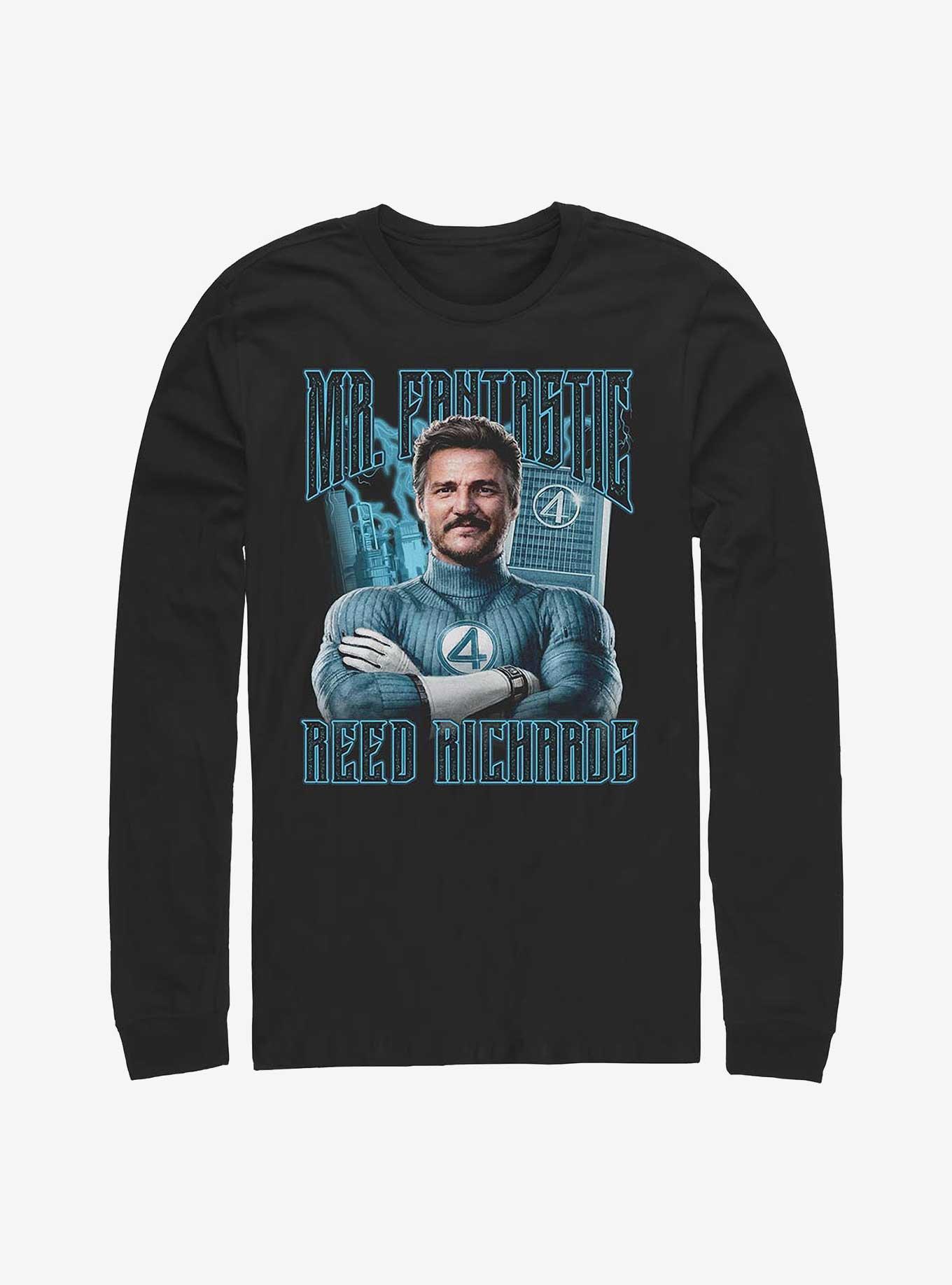 Marvel The Fantastic Four: First Steps Reed Fantastic Long-Sleeve T-Shirt Hot Topic Web Exclusive, BLACK, hi-res
