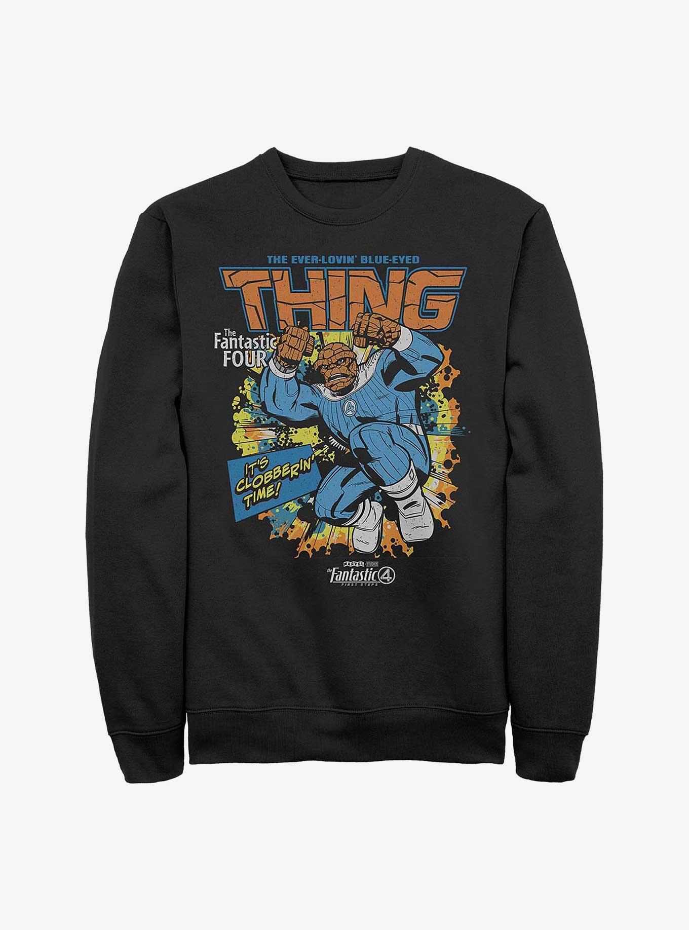 Marvel The Fantastic Four: First Steps Thing Cover Sweatshirt Hot Topic Web Exclusive, , hi-res
