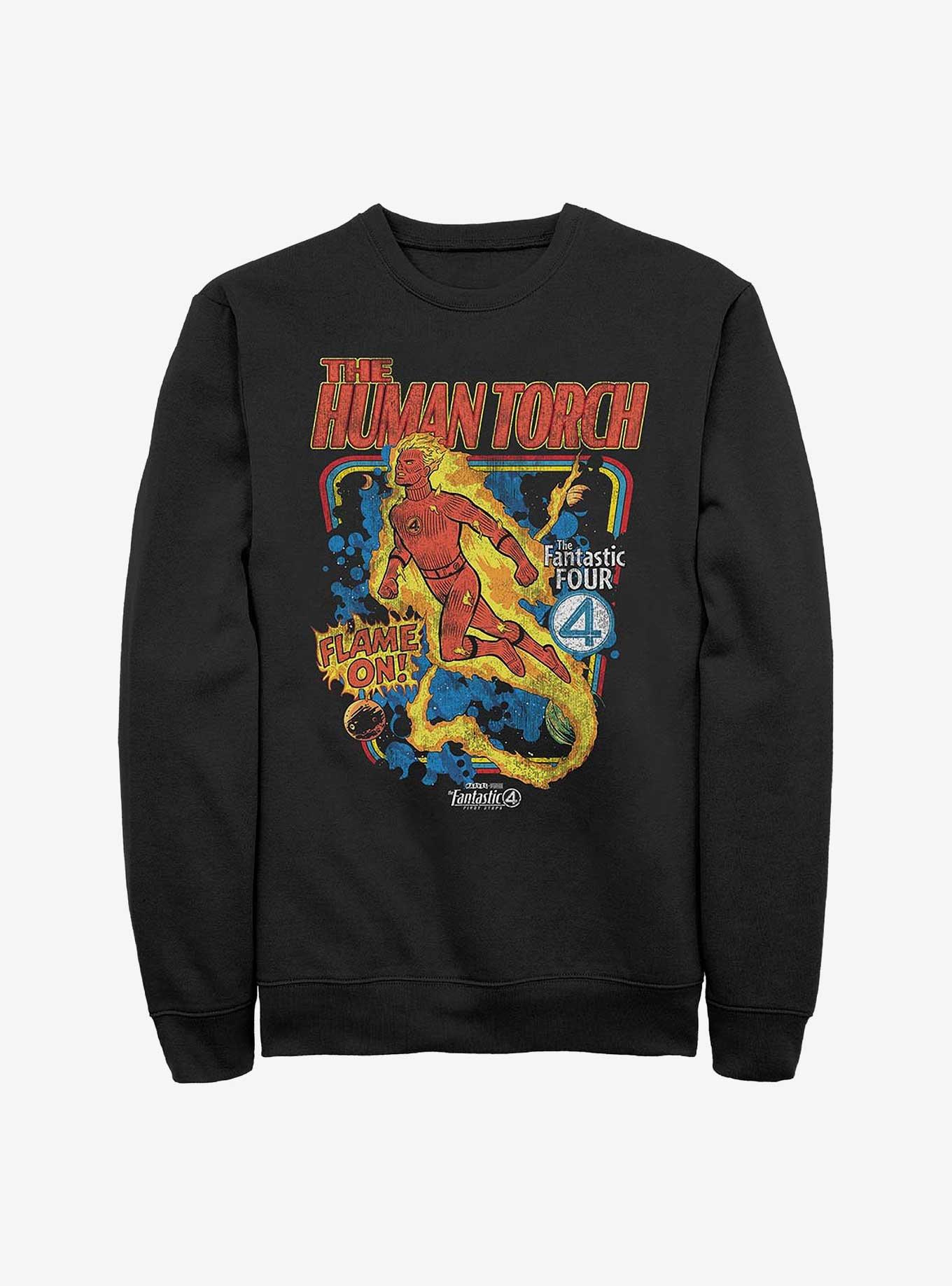 Marvel The Fantastic Four: First Steps Blazing Storm Sweatshirt Hot Topic Exclusive
