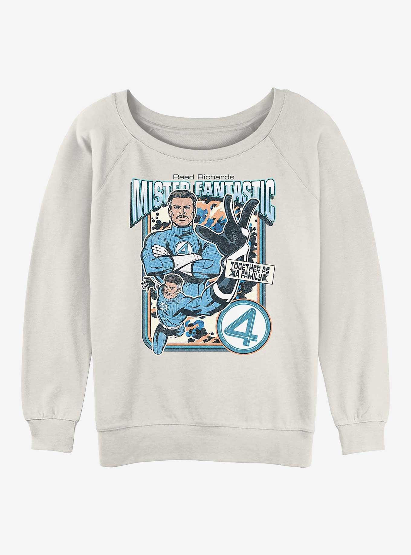 Marvel The Fantastic Four: First Steps Mister Fantastic Reed Girls Slouchy Sweatshirt Hot Topic Web Exclusive, , hi-res
