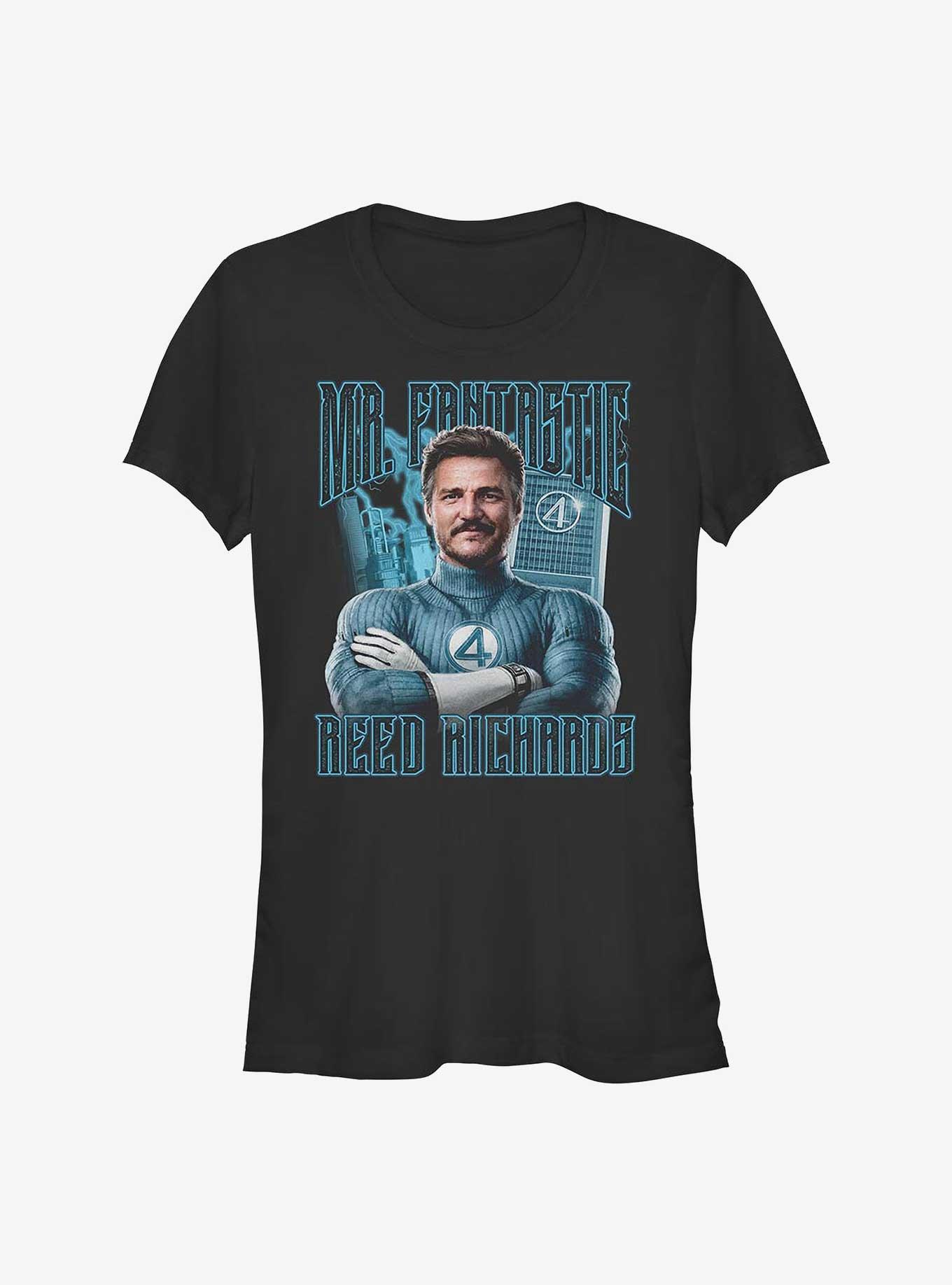 Marvel The Fantastic Four: First Steps Reed Fantastic Girls T-Shirt Hot Topic Exclusive, BLACK, hi-res