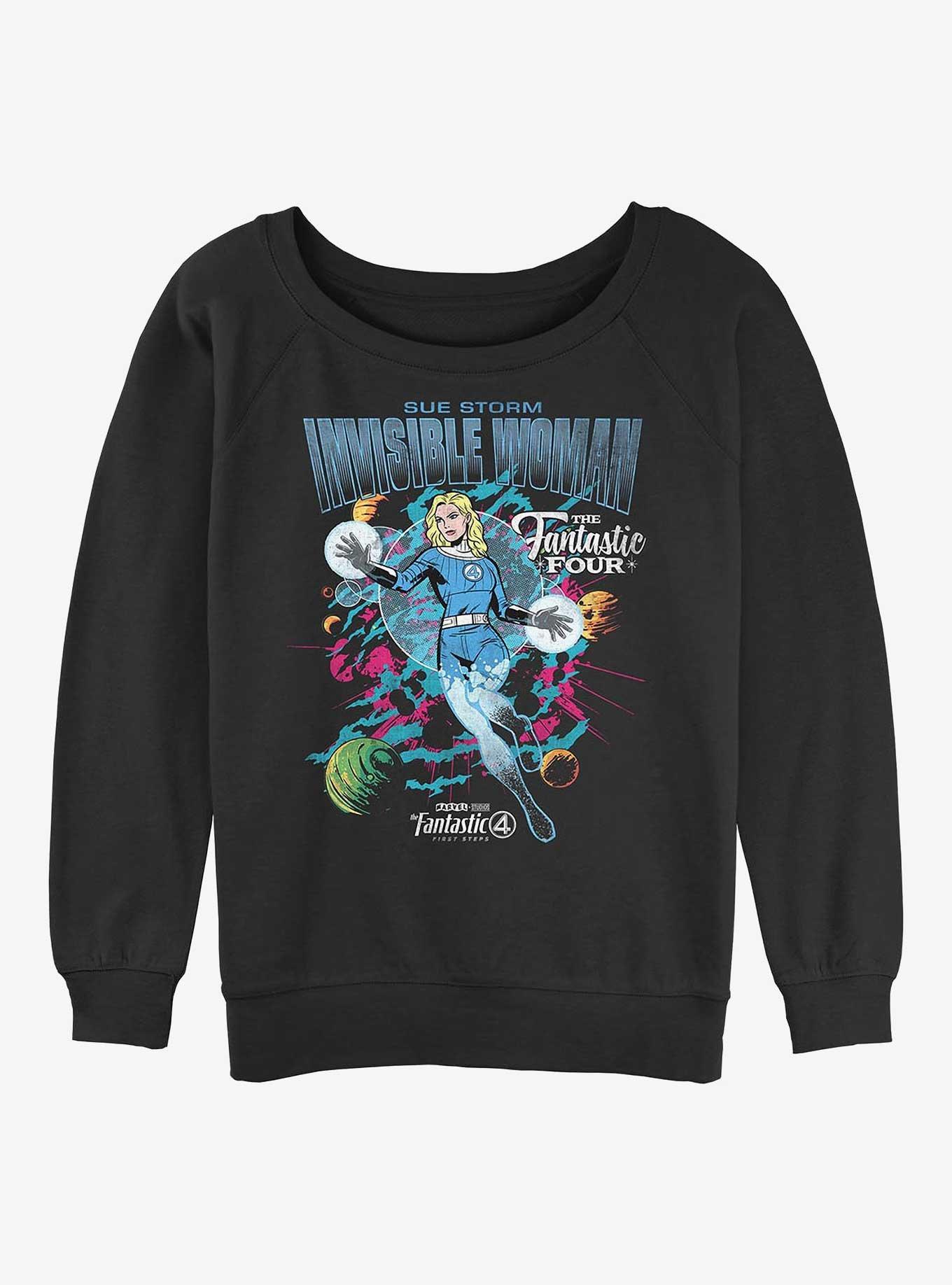 Marvel The Fantastic Four: First Steps Sues Cover Girls Slouchy Sweatshirt Hot Topic Web Exclusive, BLACK, hi-res