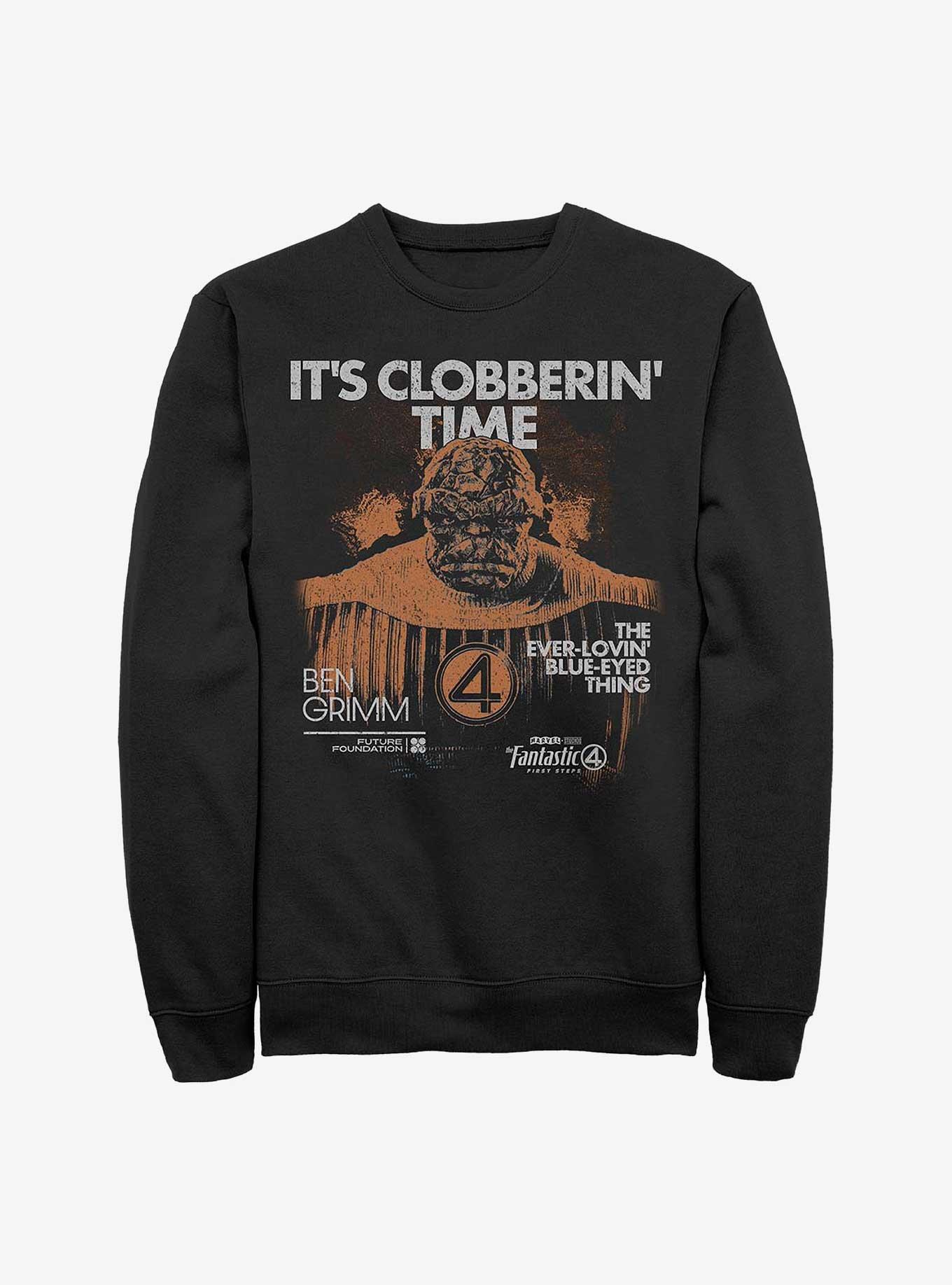 Marvel The Fantastic Four: First Steps Thing Grunge Sweatshirt Hot Topic Exclusive, , hi-res