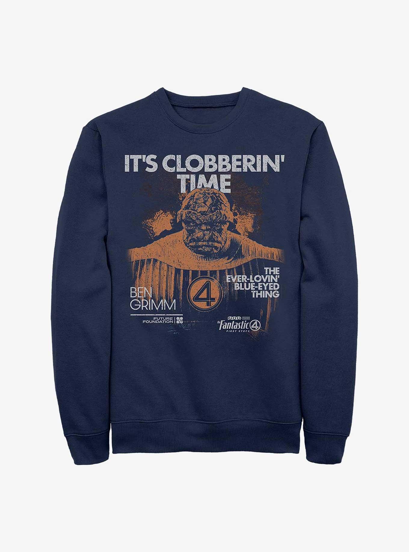 Marvel The Fantastic Four: First Steps Thing Grunge Sweatshirt Hot Topic Exclusive, , hi-res