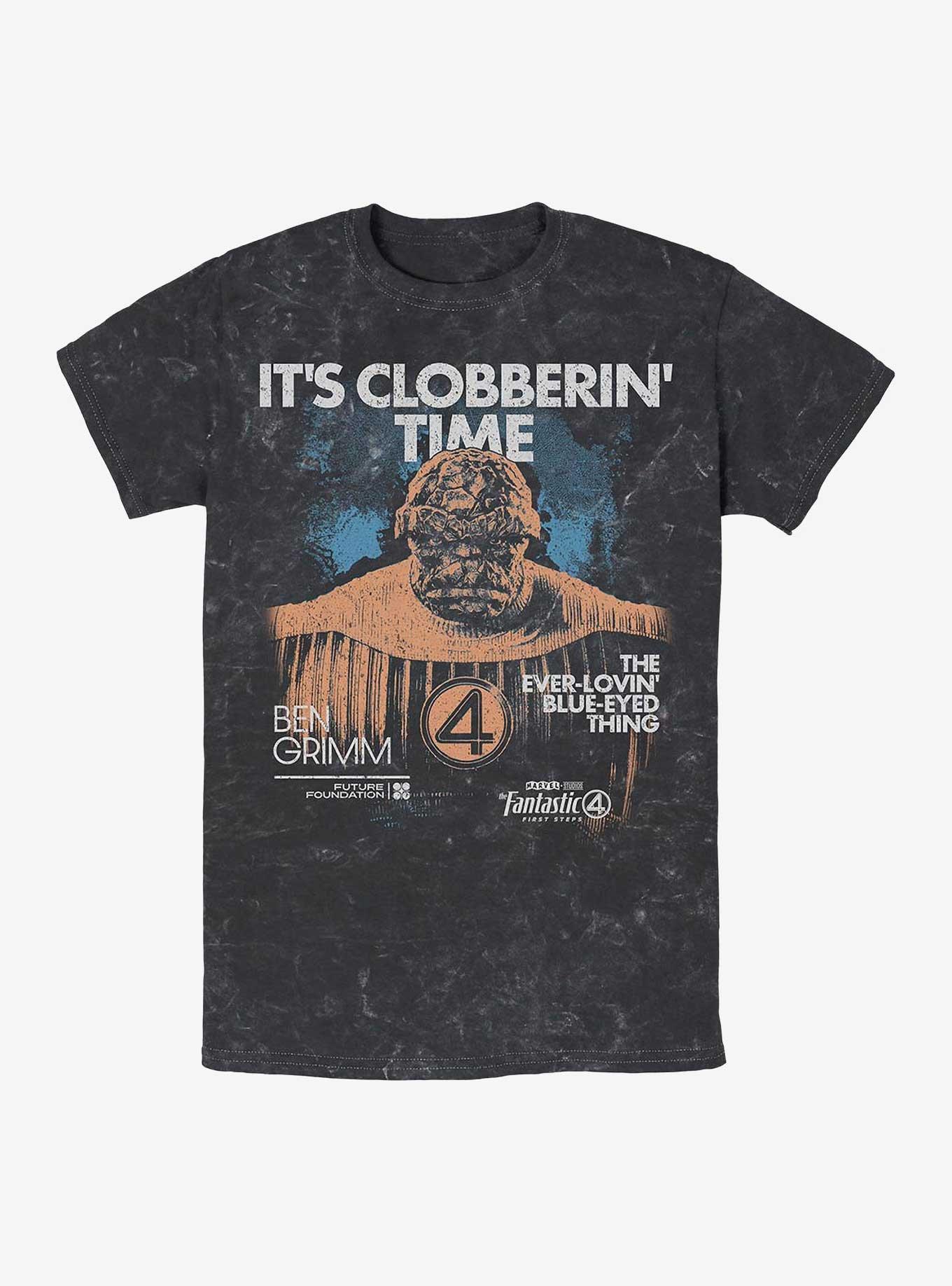 Marvel The Fantastic Four: First Steps Thing Grunge Mineral Wash T-Shirt Hot Topic Web Exclusive, , hi-res