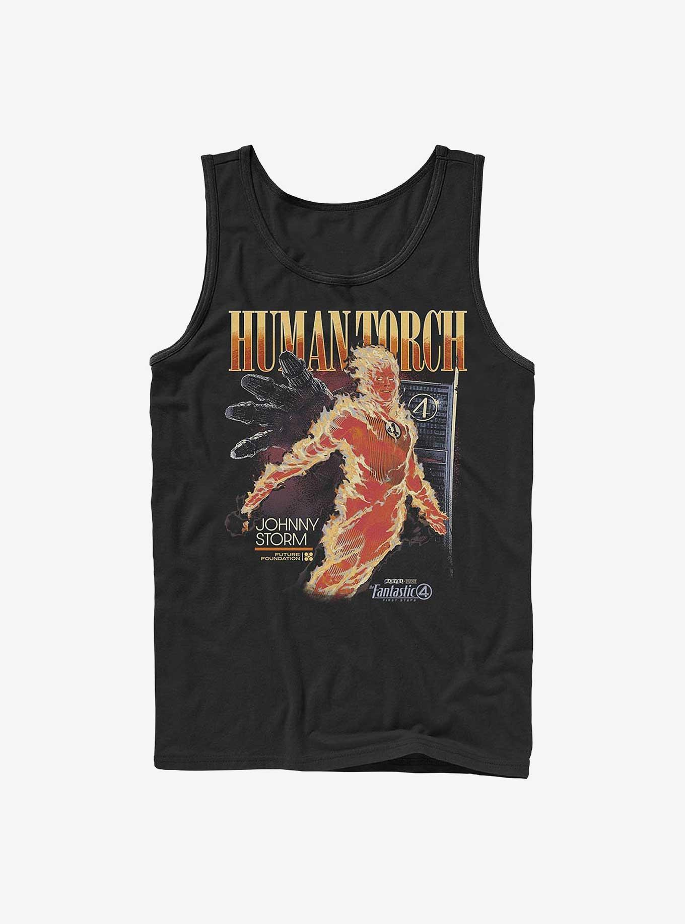 Marvel The Fantastic Four: First Steps Human Torch Tank Hot Topic Web Exclusive, BLACK, hi-res