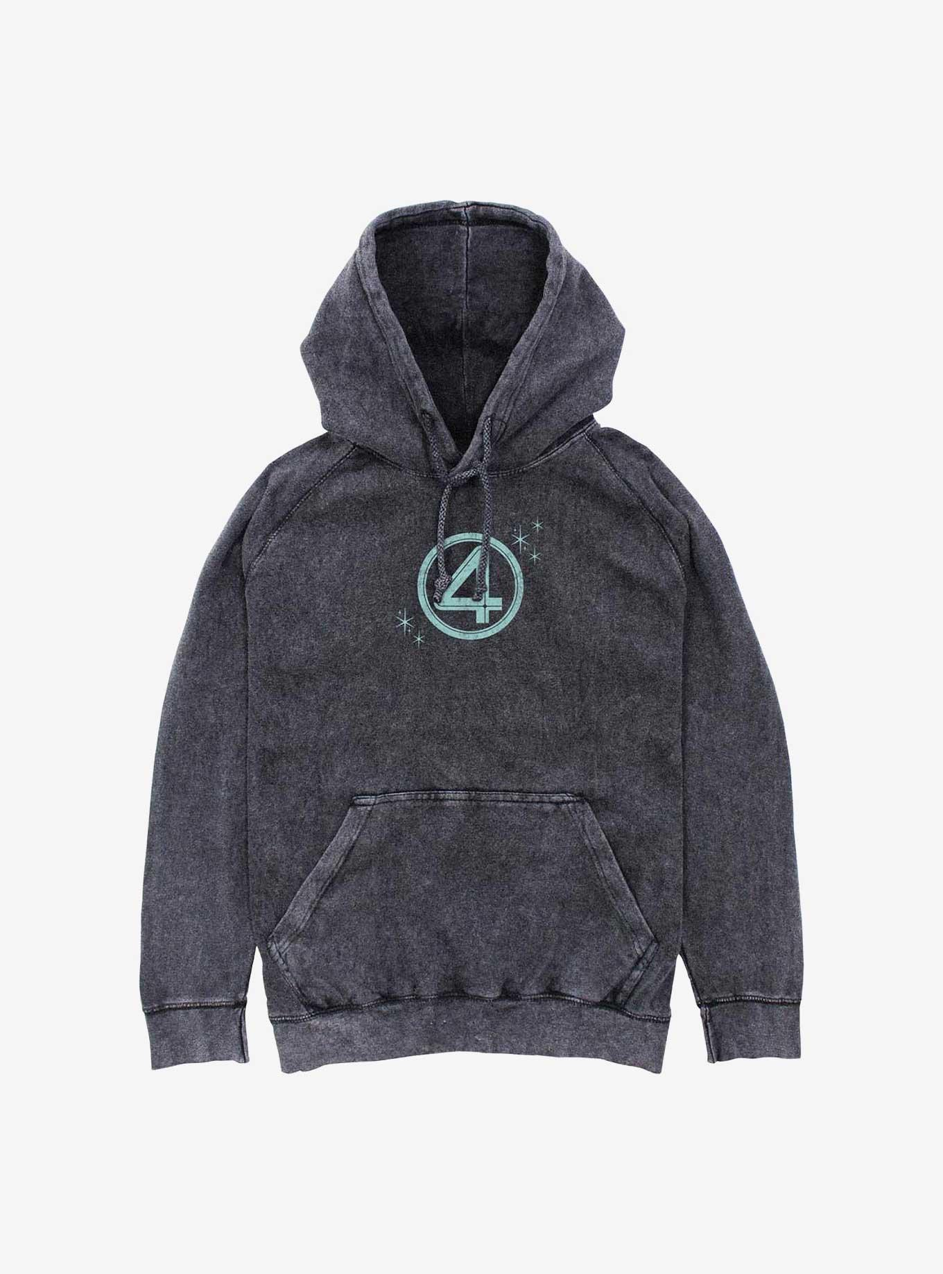 Marvel The Fantastic Four: First Steps Mister Fantastic Mineral Wash Hoodie Hot Topic Web Exclusive, , hi-res