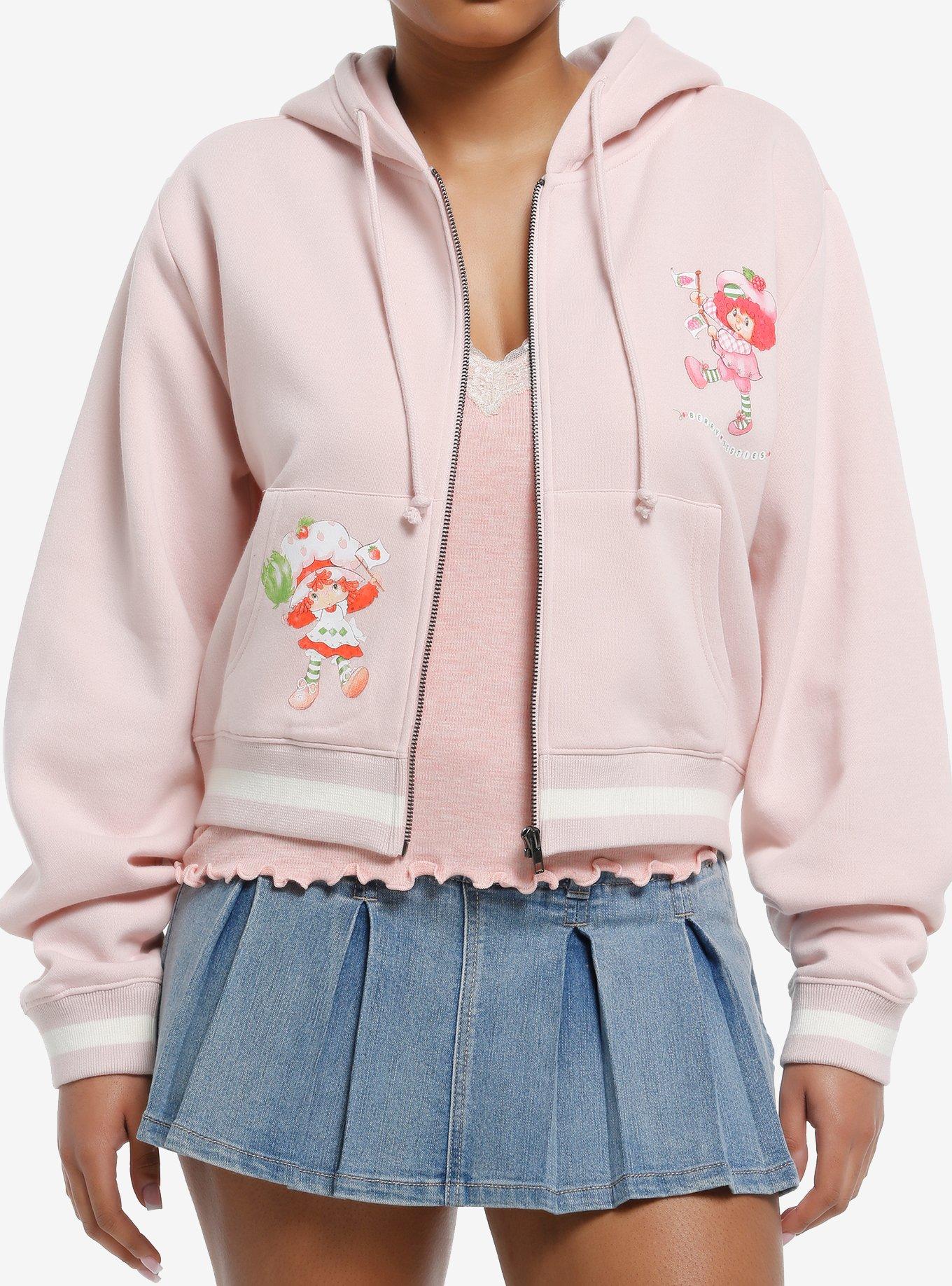 Strawberry Shortcake Berry Besties Girls Crop Hoodie, , hi-res