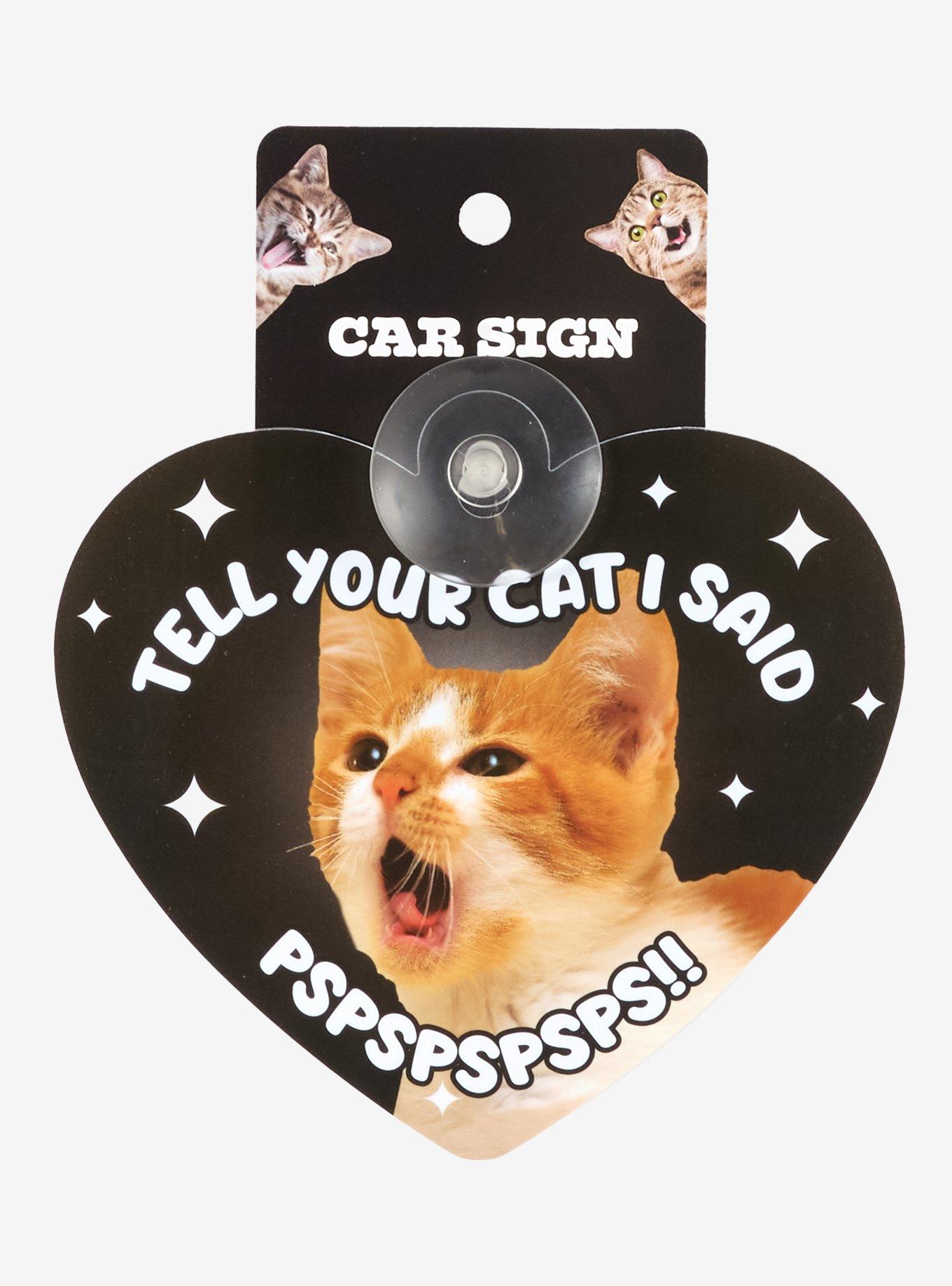 Tell Your Cat Window Clinger, , hi-res