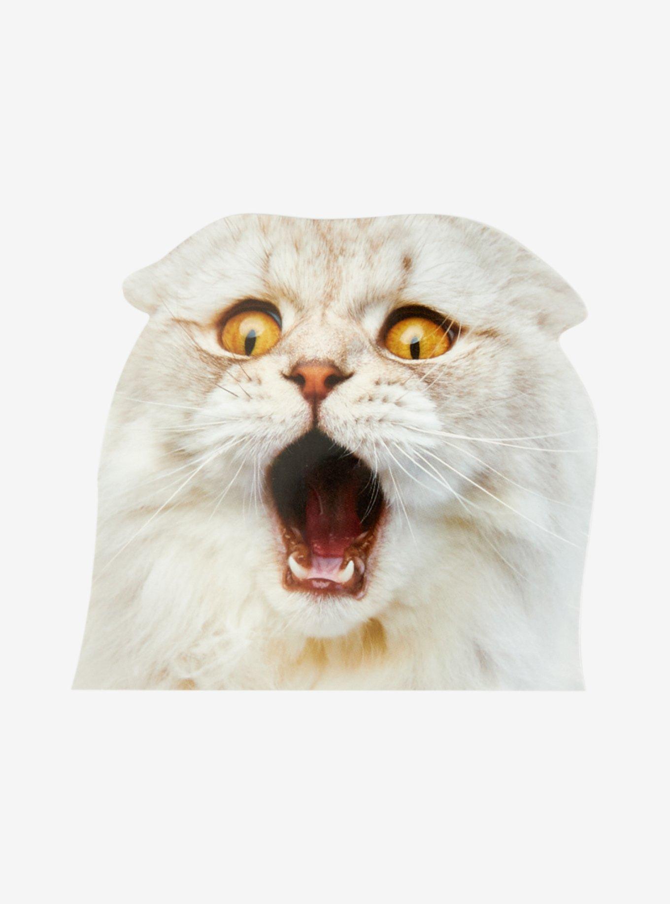Scared Cat Peeker Car Decal, , hi-res