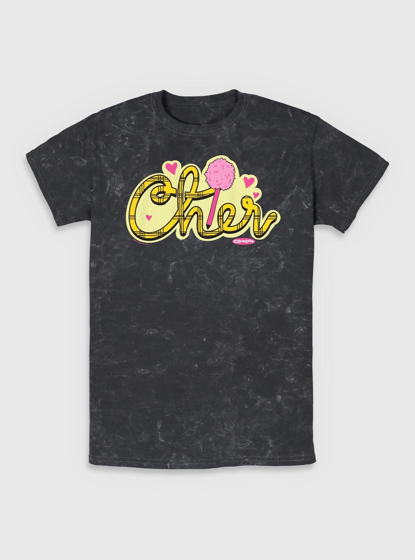 Clueless Cher Badge Mineral Wash T-Shirt, , hi-res