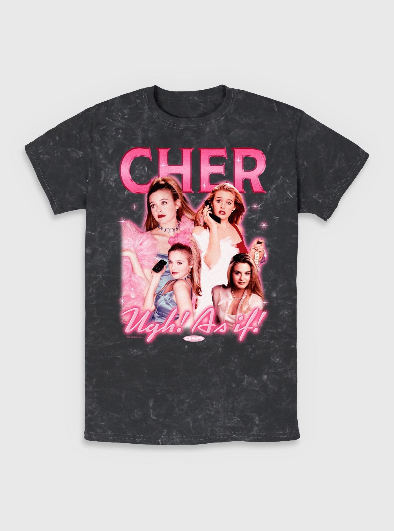 Clueless Y2K Cher Ugh As If Mineral Wash T-Shirt, , hi-res