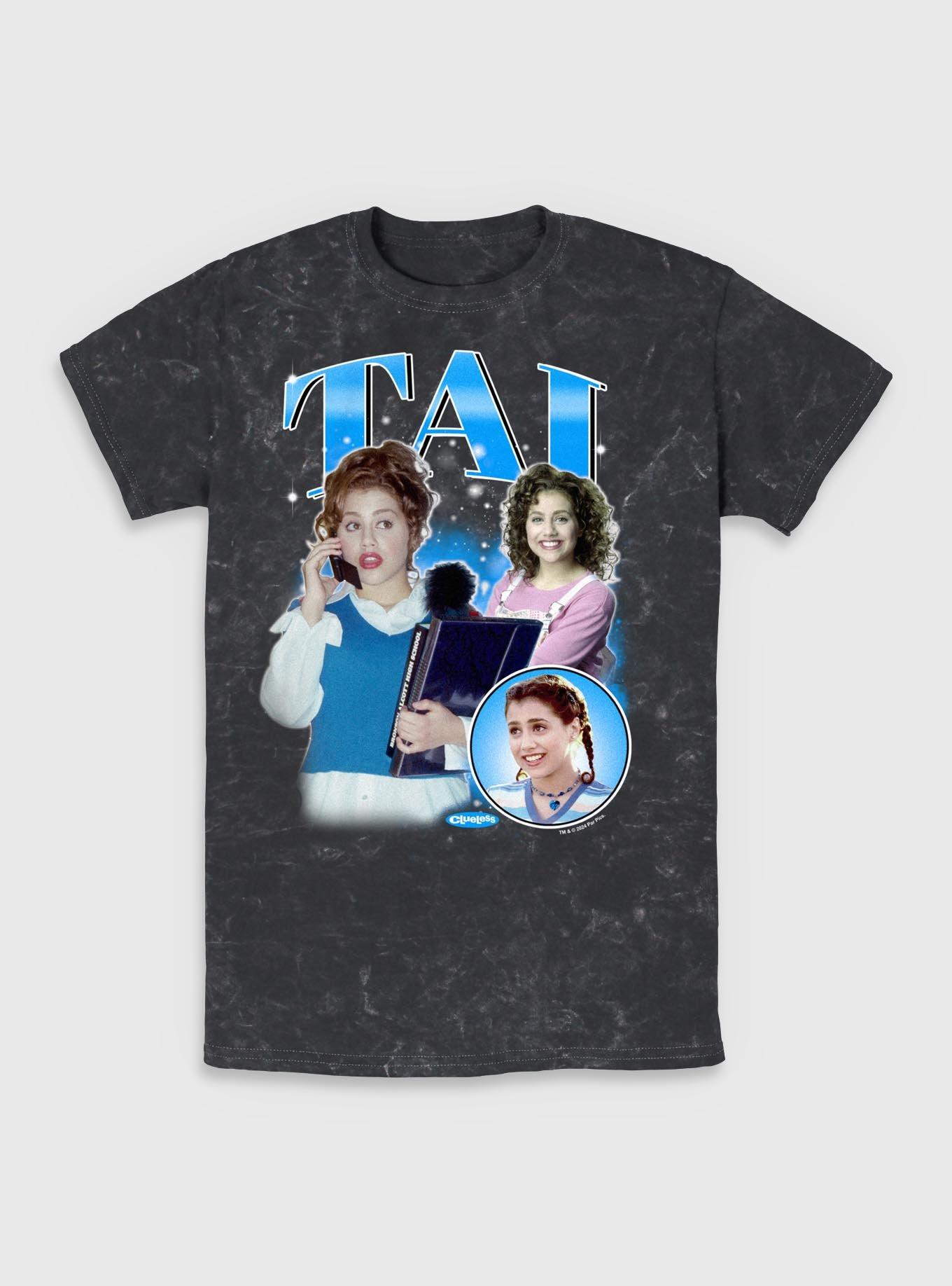 Clueless Y2k Tai Mineral Wash T-Shirt, BLACK, hi-res