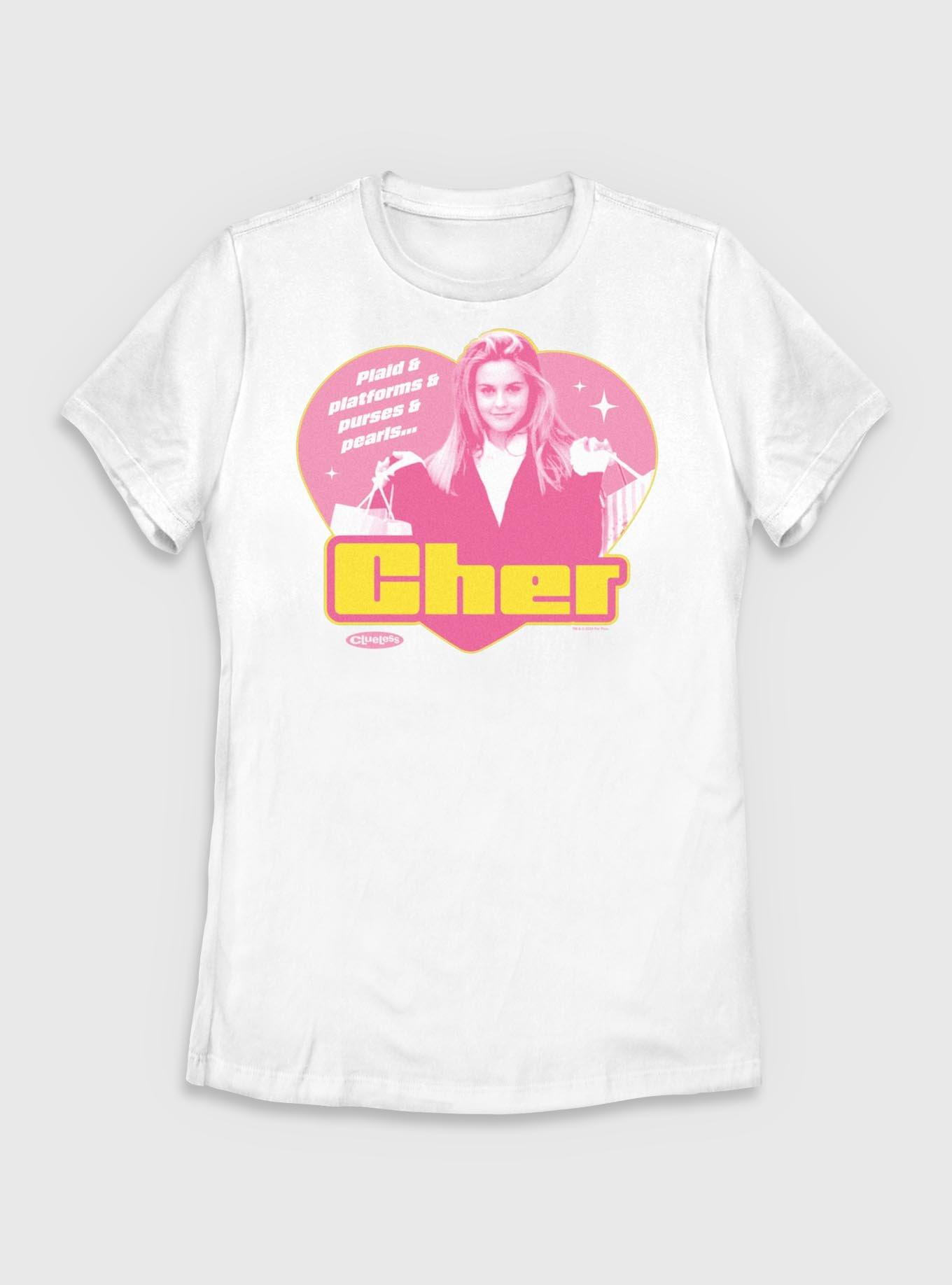 Clueless Heart Cher Womens T-Shirt, , hi-res