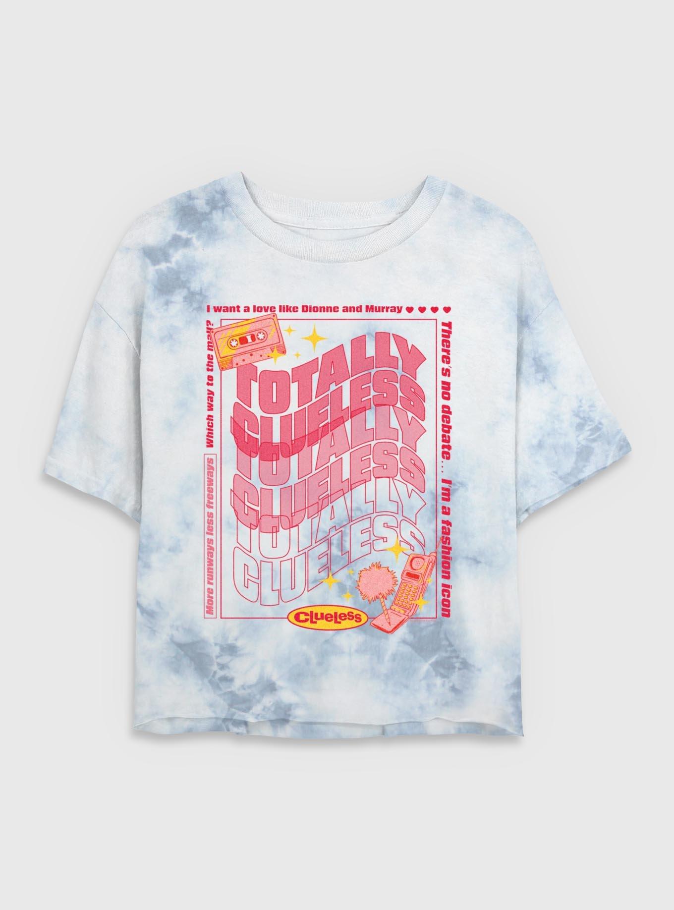 Clueless Totally Tie Dye Crop Womens T-Shirt