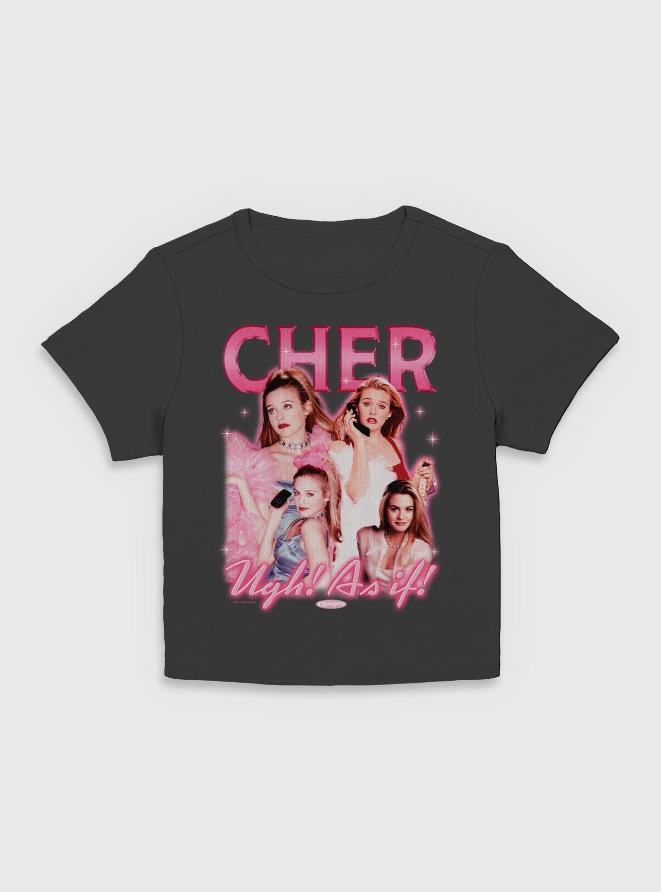 Clueless Y2K Cher Ugh As If Women Baby T-Shirt, BLACK, hi-res