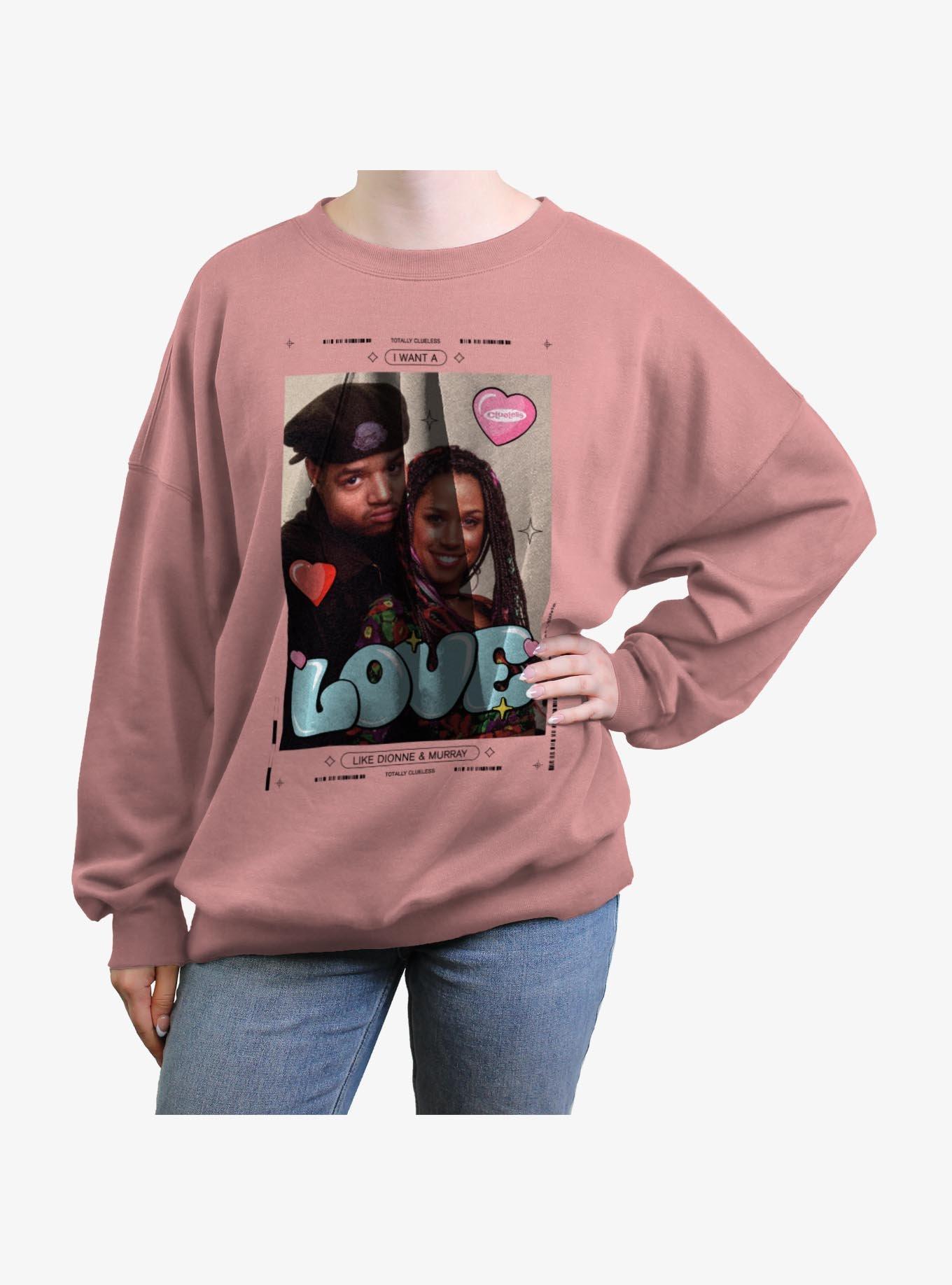 Clueless Love Dionne and Murray Womens Oversized Sweatshirt, , hi-res