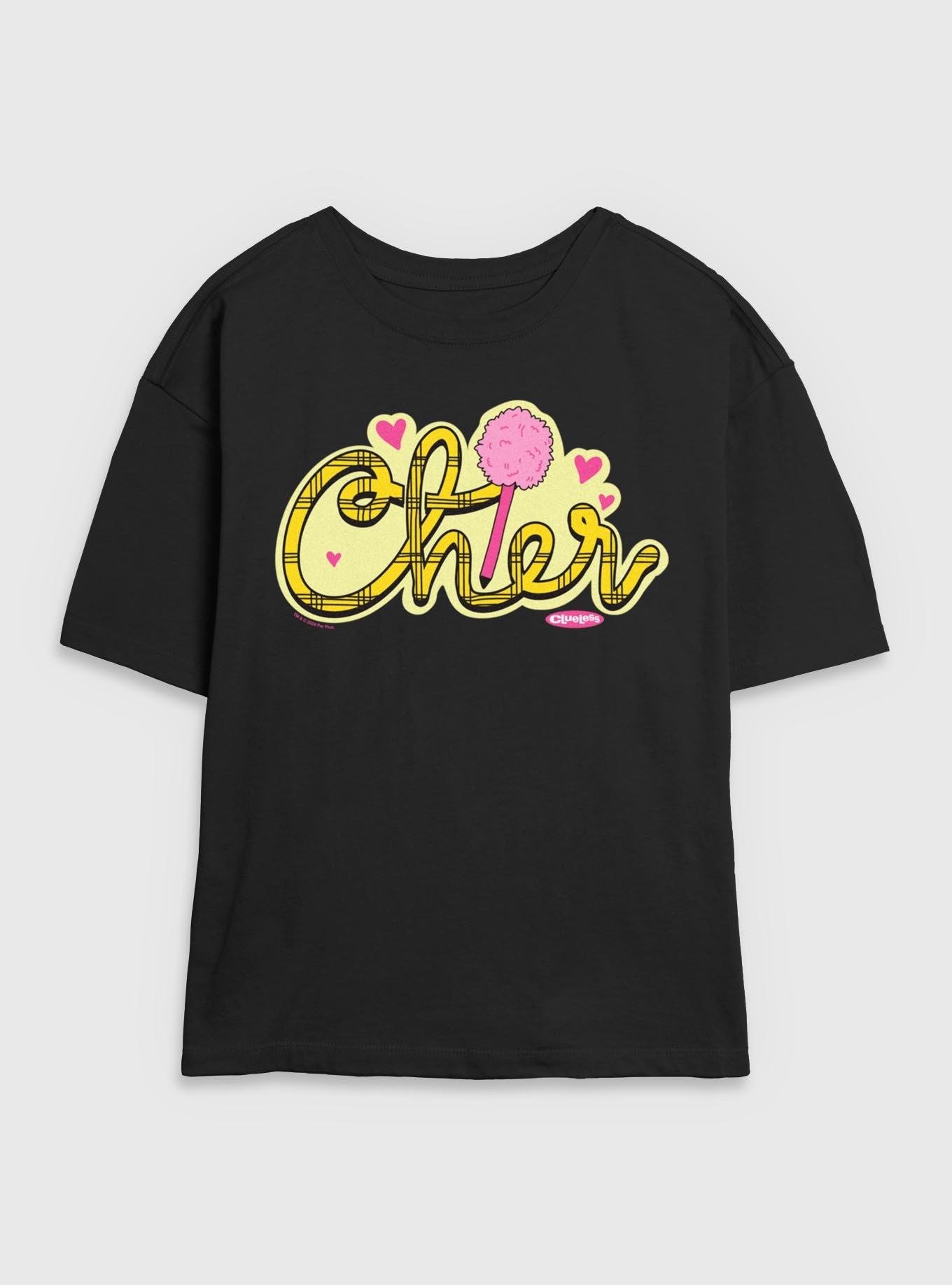 Clueless Cher Badge Womens Skimmer T-Shirt, , hi-res