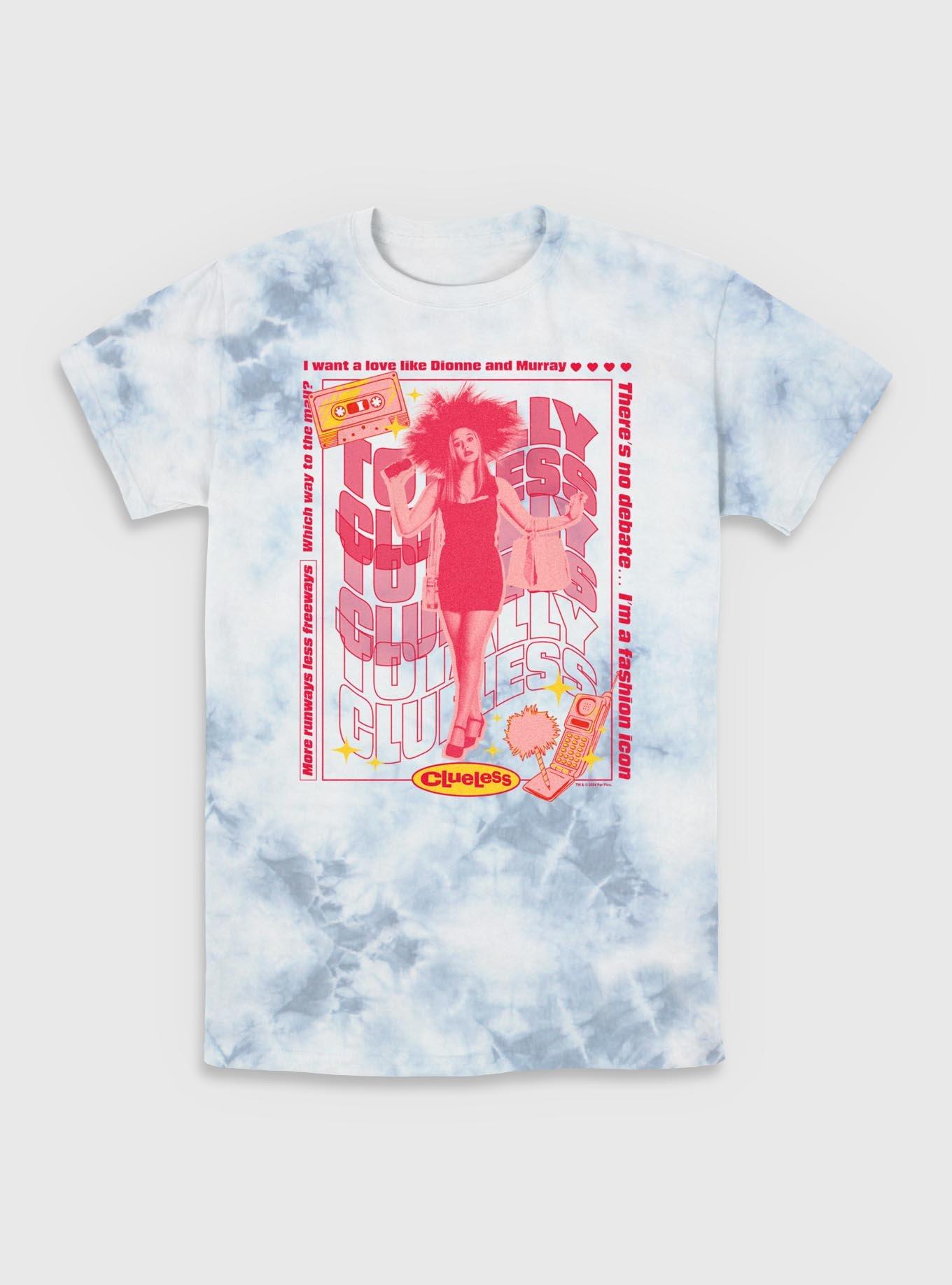 Clueless Cassette Totally Clueless Tie-Dye T-Shirt, WHITEBLUE, hi-res