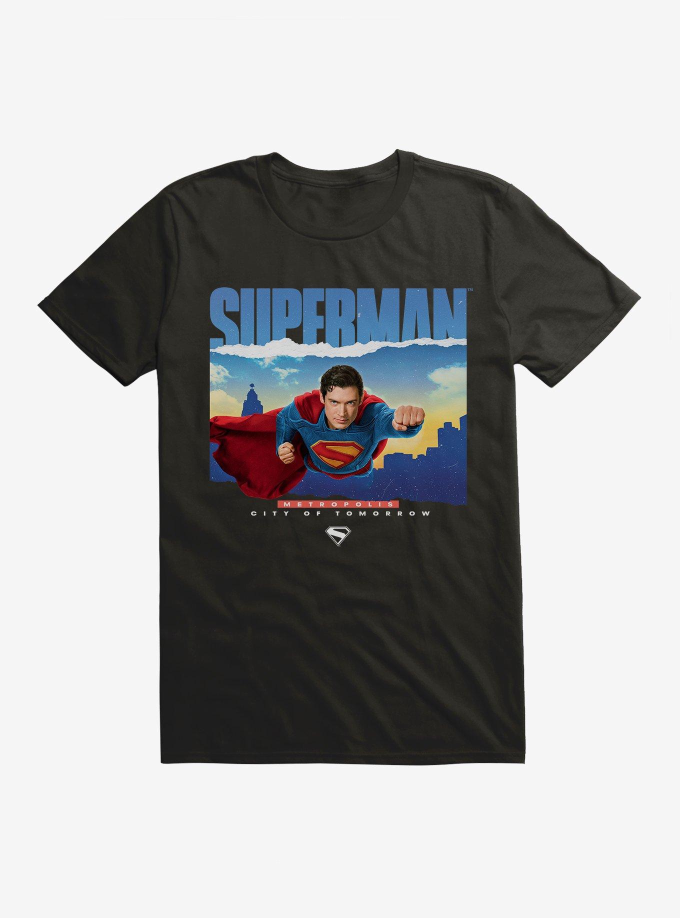 DC Comics Superman Metropolis City Of Tomorrow T-Shirt, BLACK, hi-res