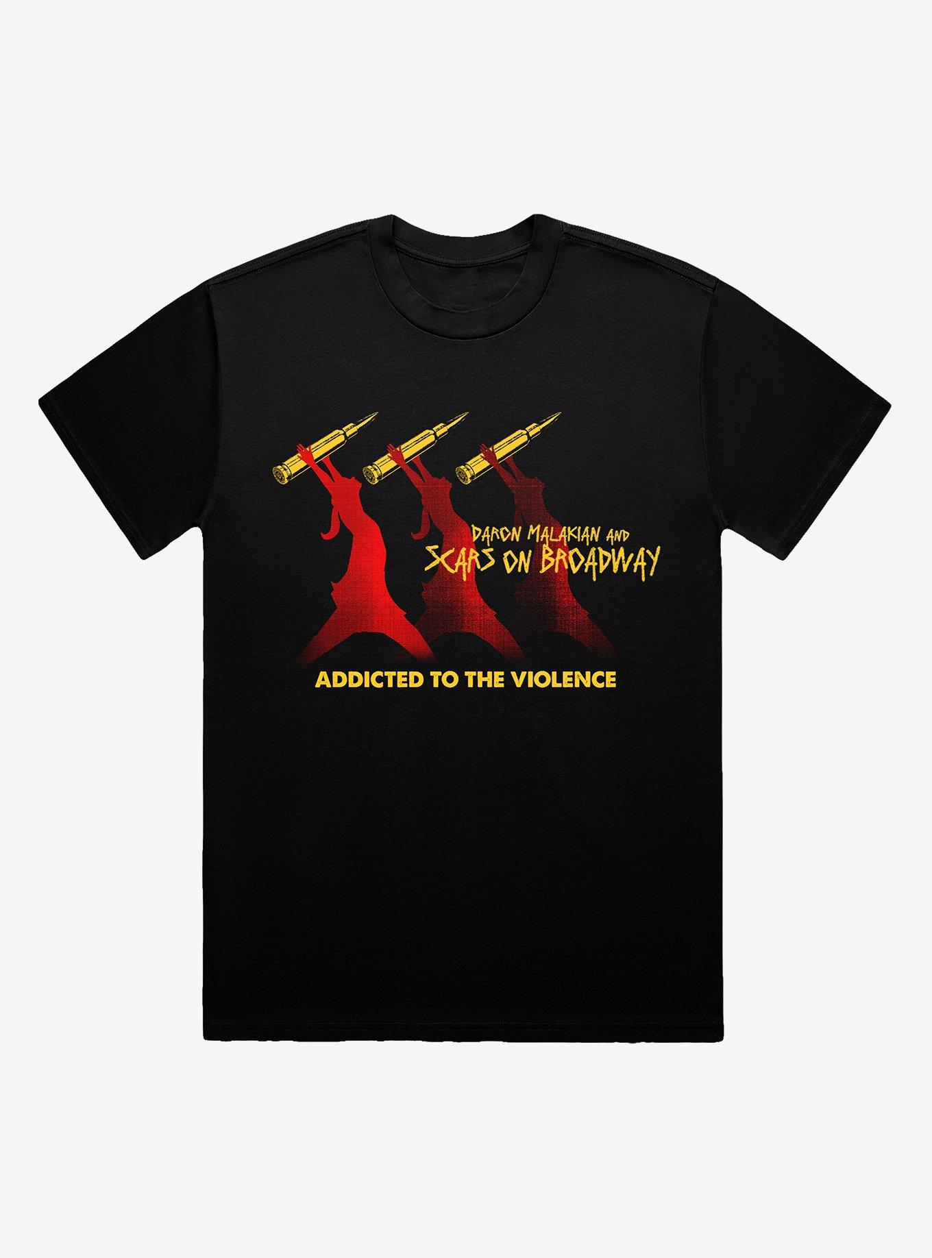 Daron Malakian And Scars On Broadway Addicted To Violence T-Shirt, , hi-res