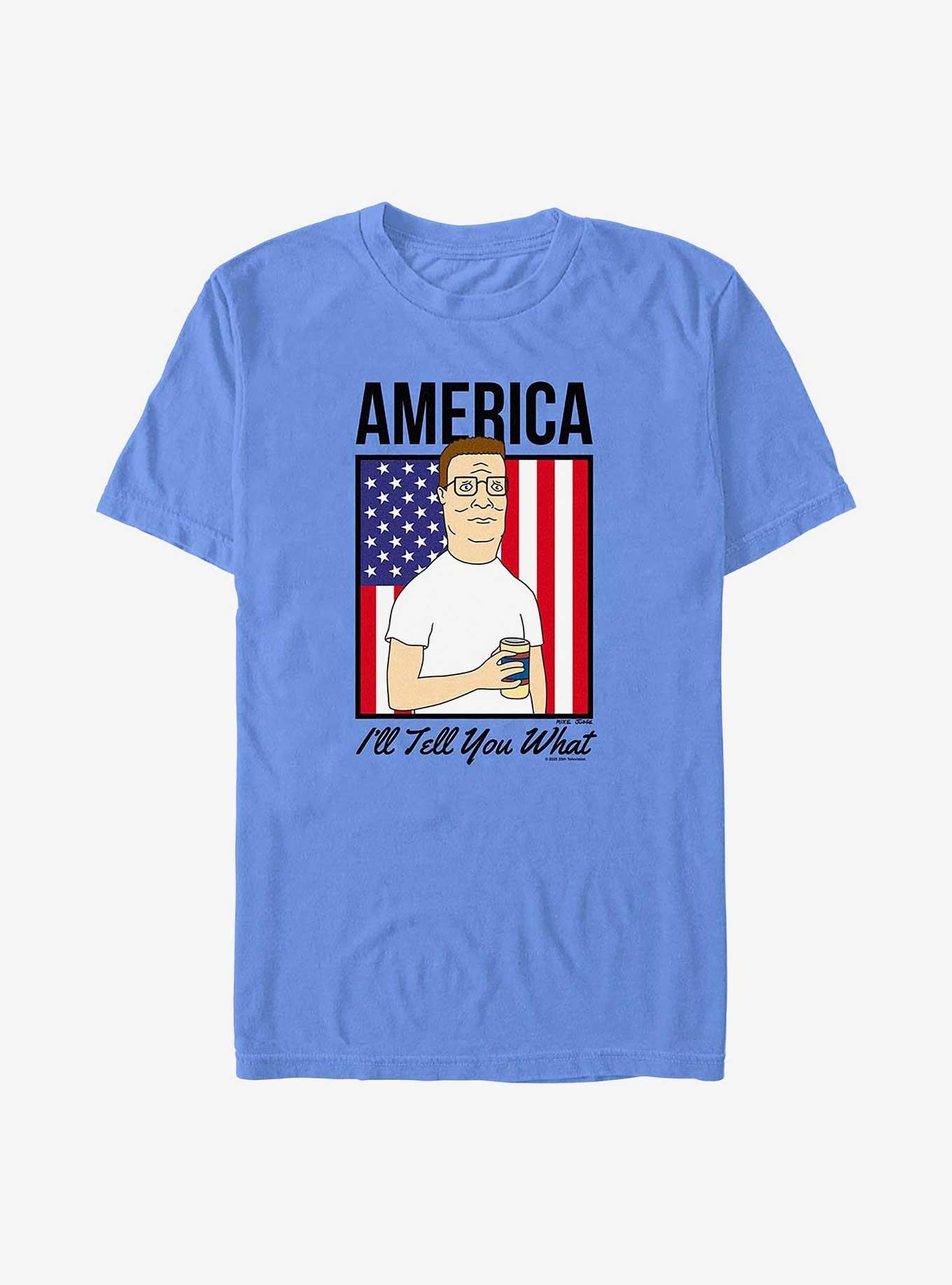 King Of The Hill America I'll Tell You Garment Dye T-Shirt, FLOBLUE, hi-res