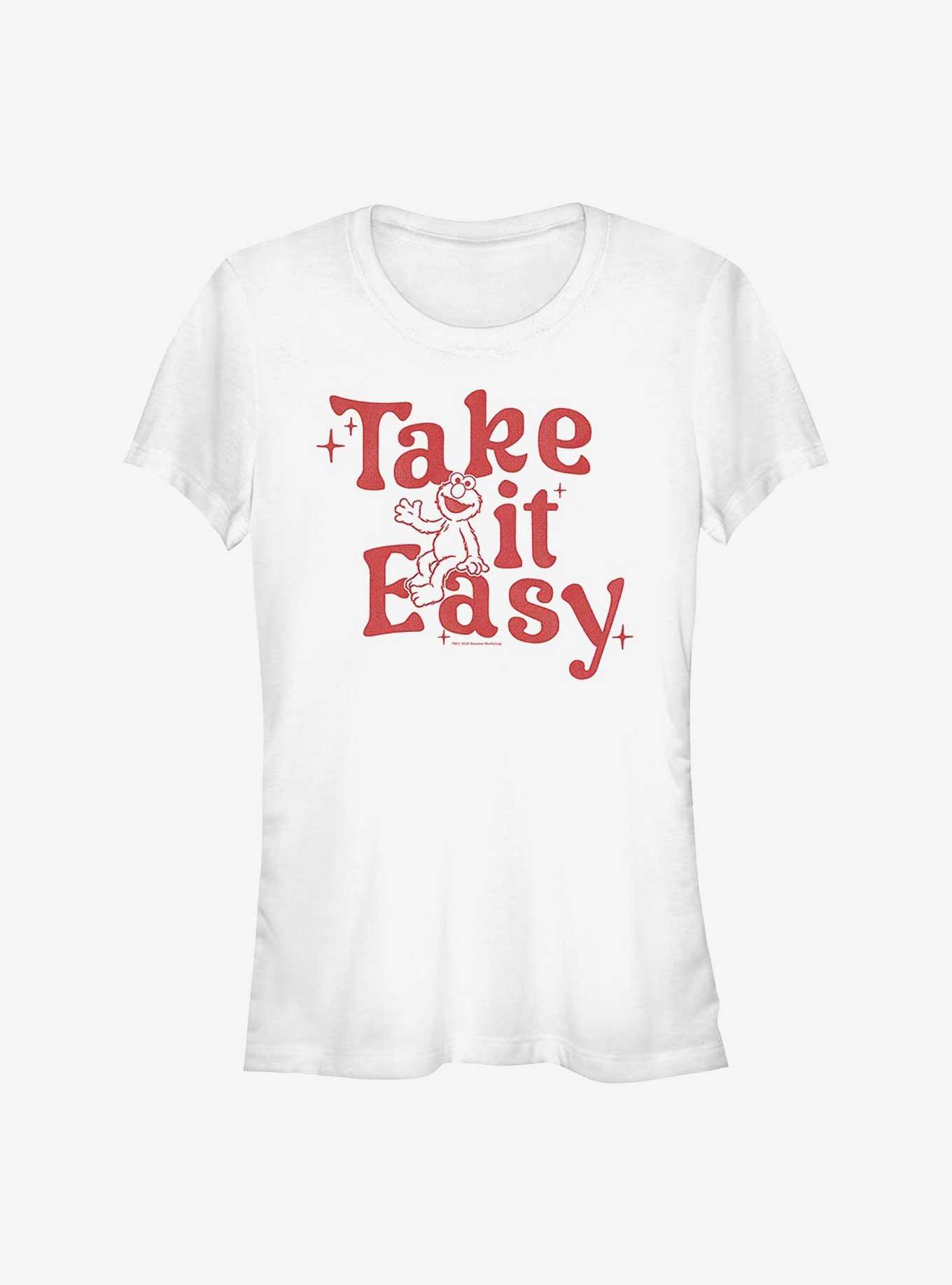 Sesame Street Elmo Take It Easy Girls T-Shirt, WHITE, hi-res