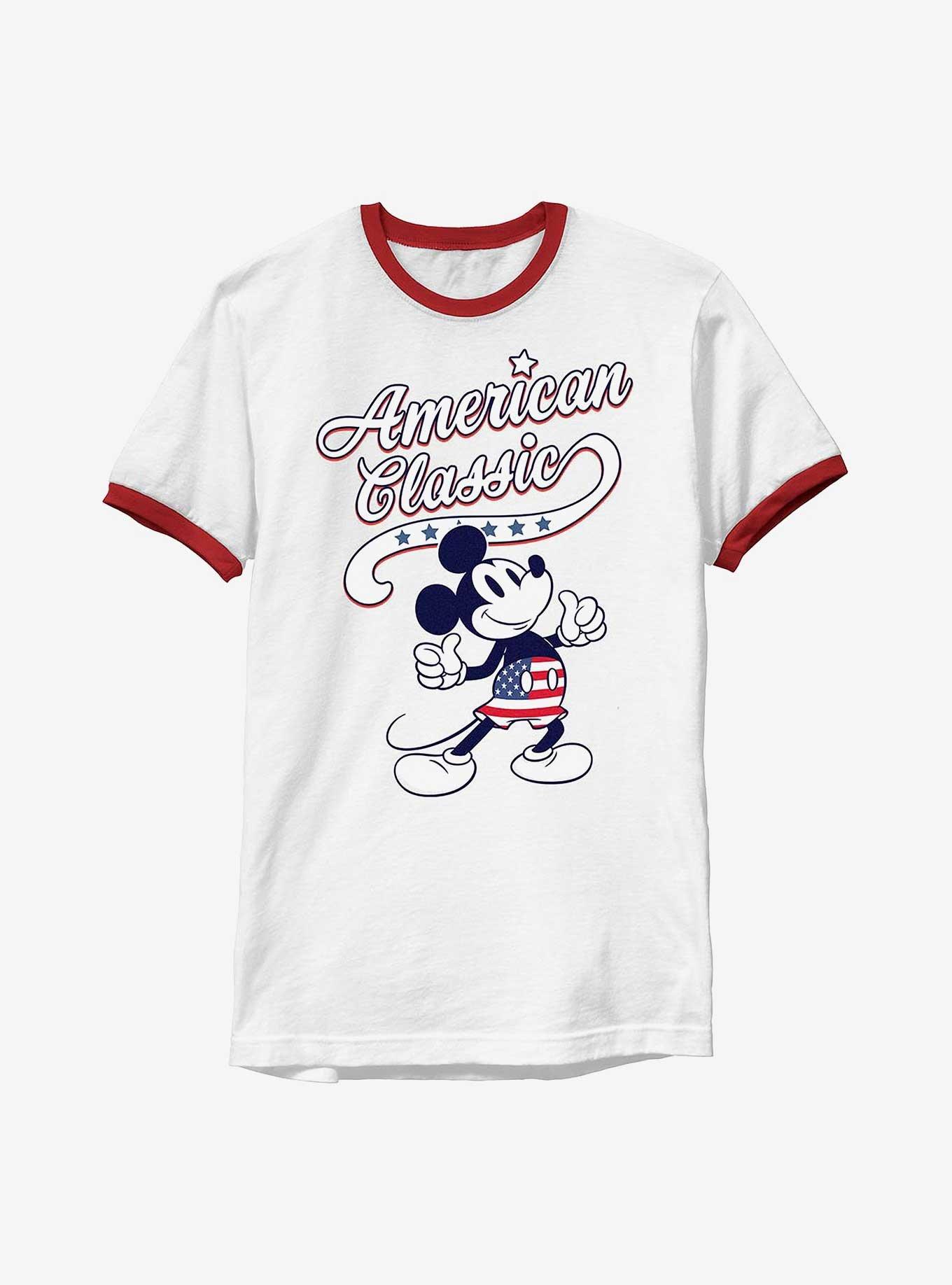 Disney Mickey Mouse American Classic Ringer T-Shirt, , hi-res
