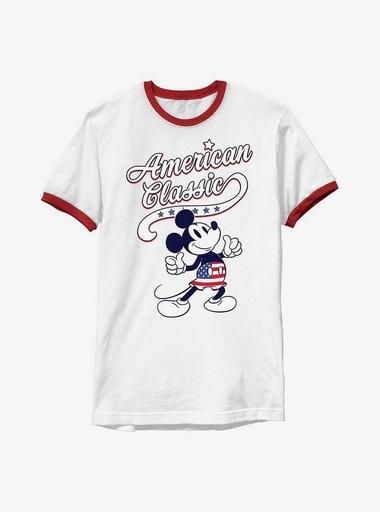 Disney Mickey Mouse American Classic Ringer T-Shirt - MULTI | Hot