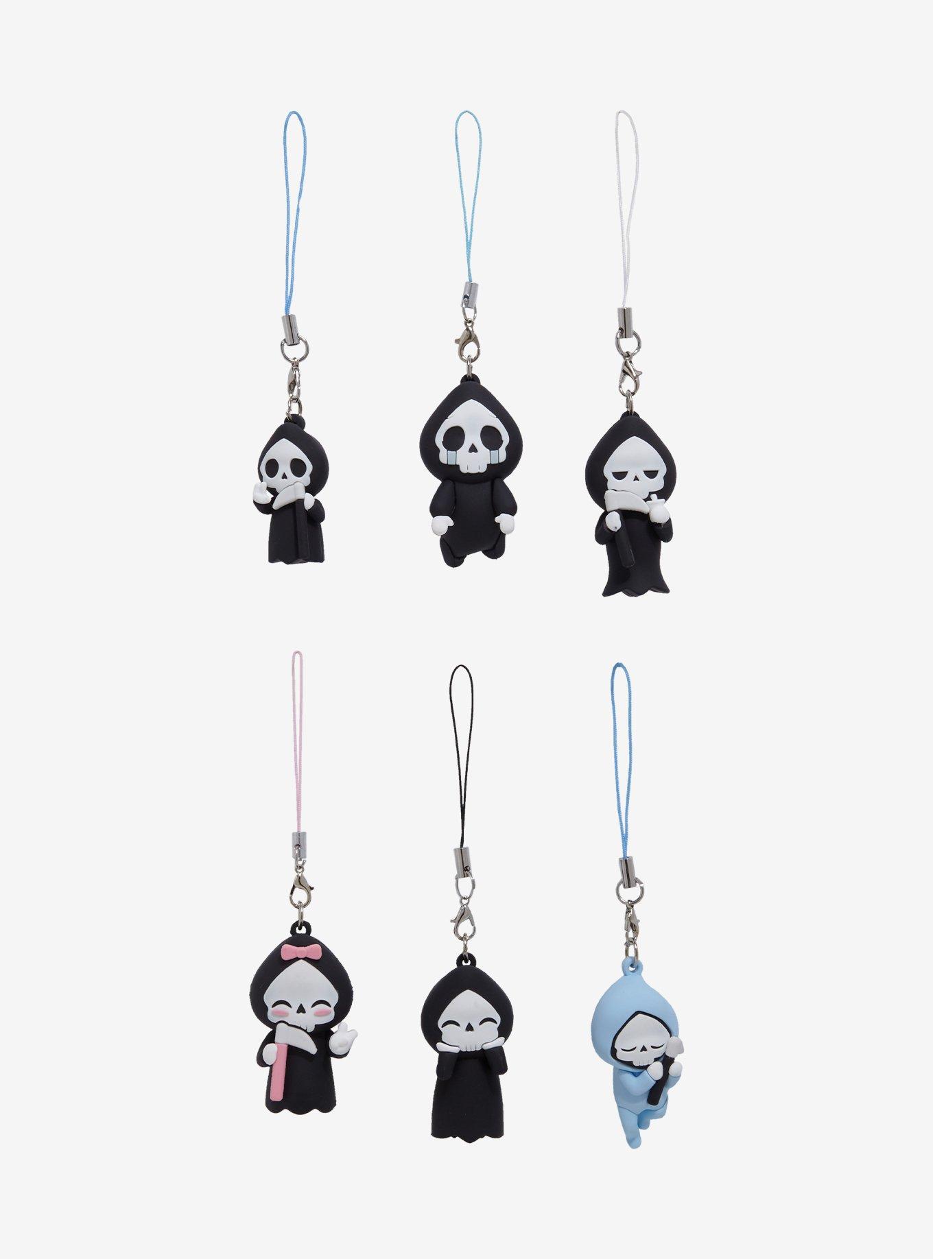 Grim Reaper Figural Blind Box Phone Charm Hot Topic Exclusive, , hi-res