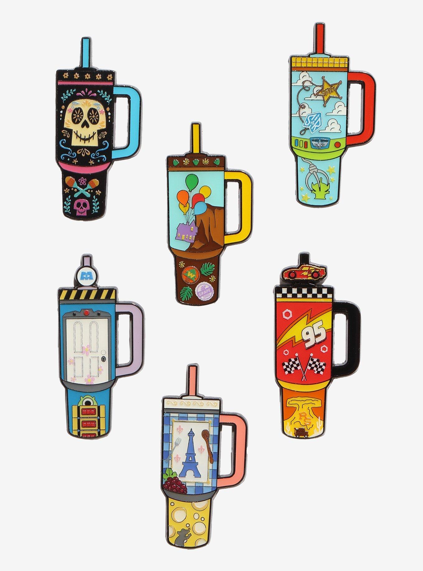 Loungefly Disney Pixar Travel Cup Blind Box Enamel Pin, , hi-res