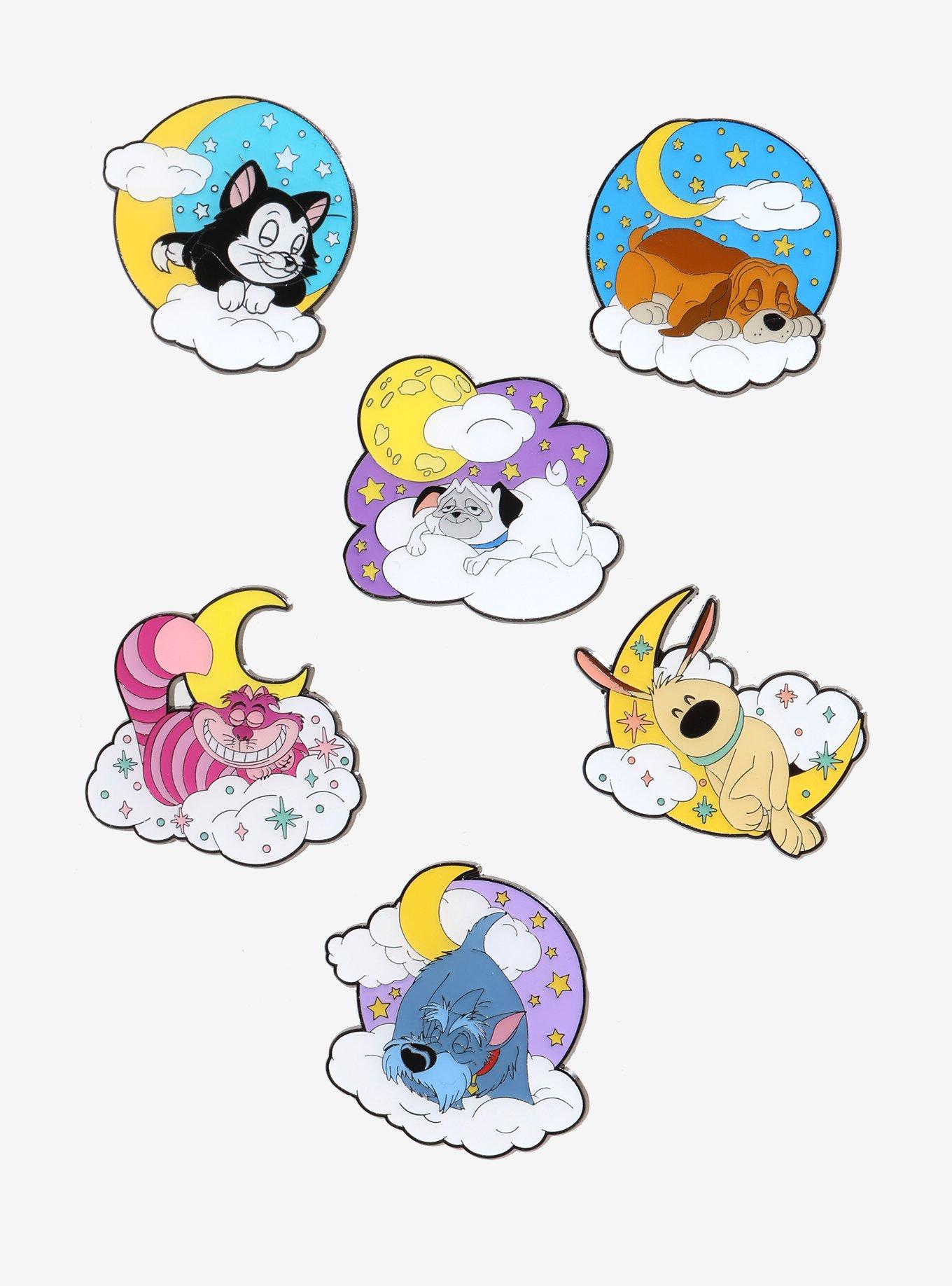 Loungefly Disney Cats & Dogs Moon Blind Box Enamel Pin, , hi-res