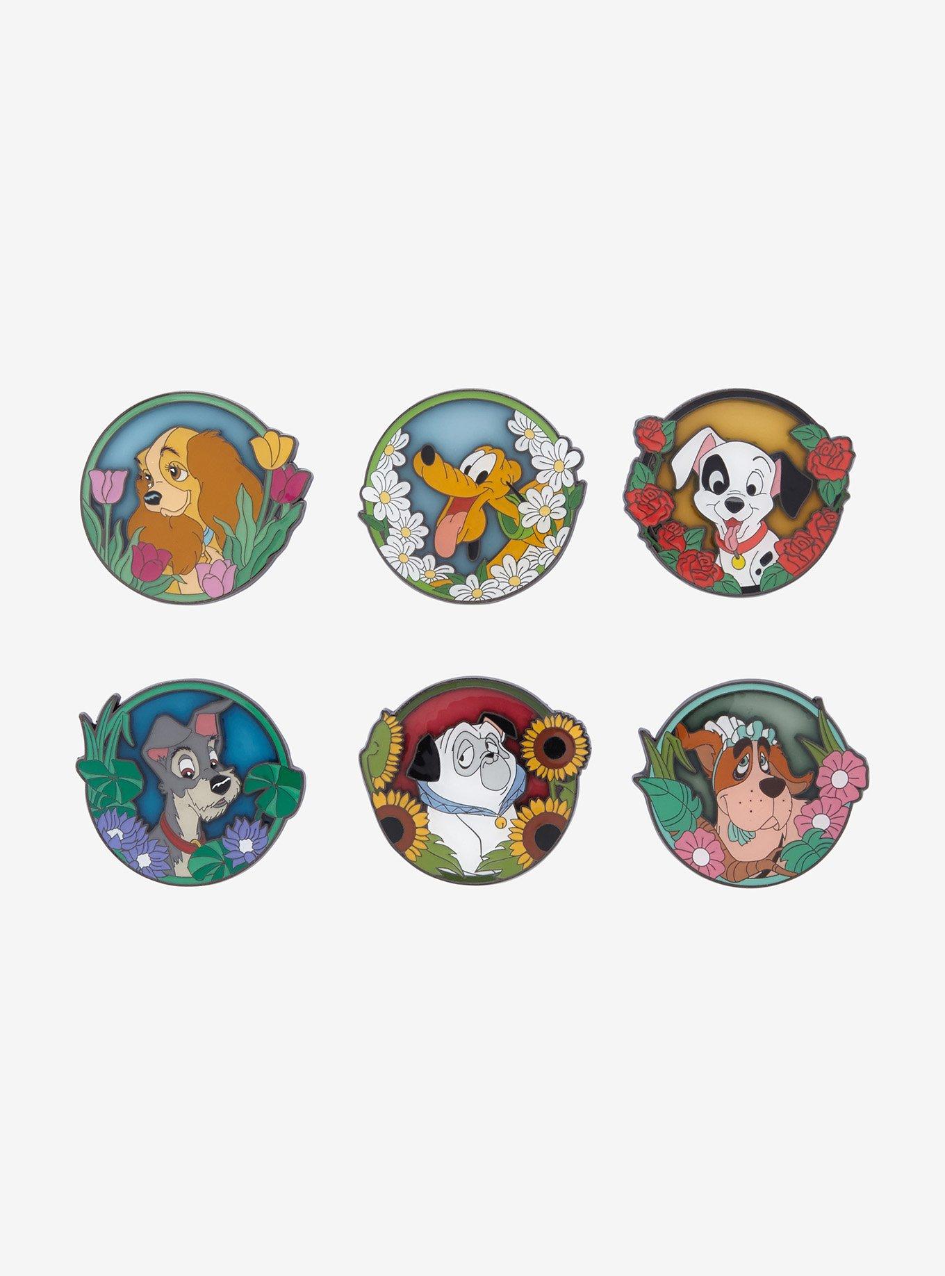 Loungefly Disney Dogs Portraits Blind Box Enamel Pin Hot Topic Exclusive, , hi-res