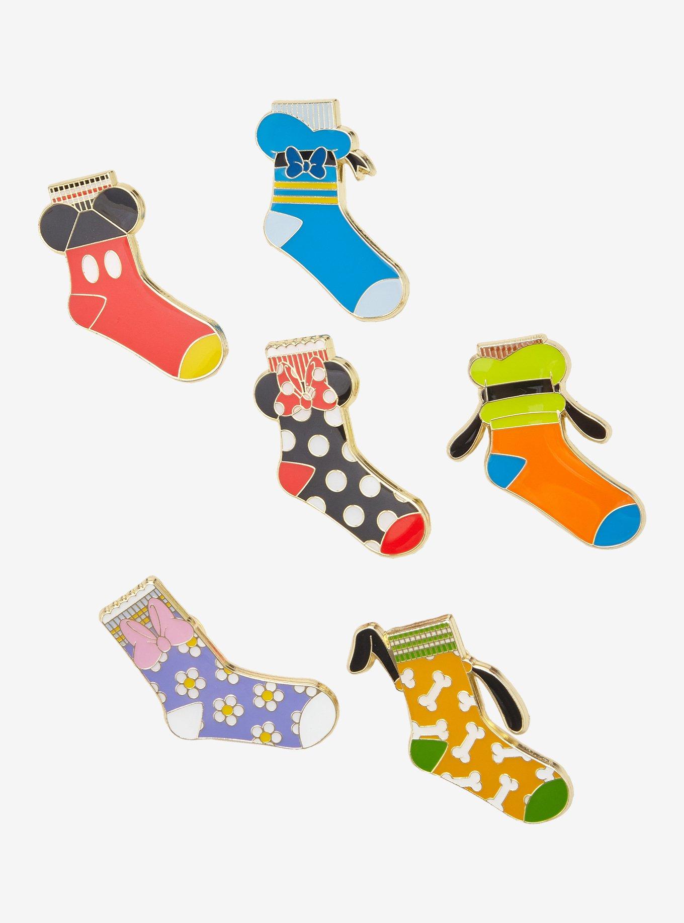 Loungefly Disney Mickey Mouse & Friends Socks Blind Box Enamel Pin, , hi-res