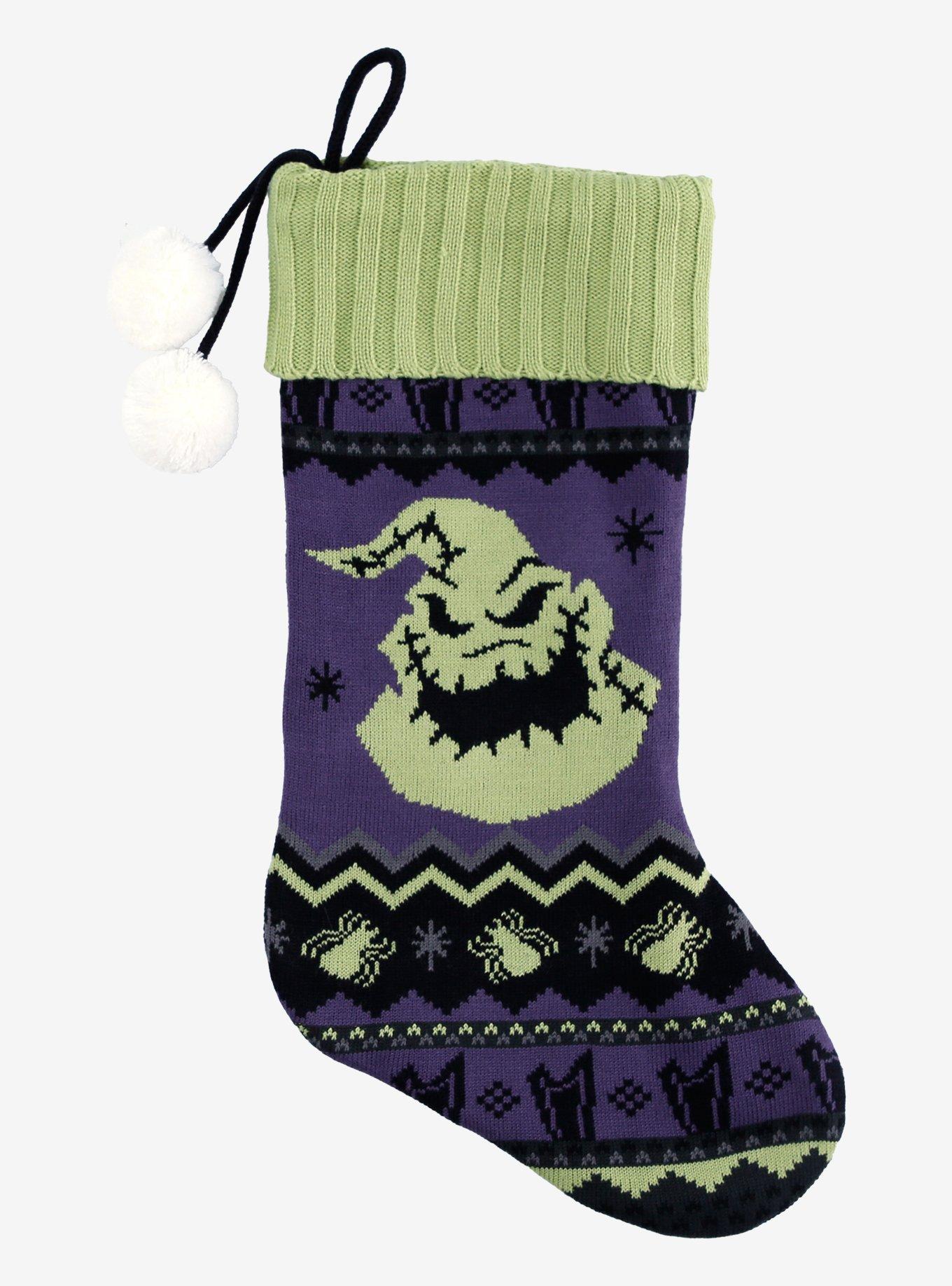 The Nightmare Before Christmas Oogie Boogie Fair Isle Stocking, , hi-res