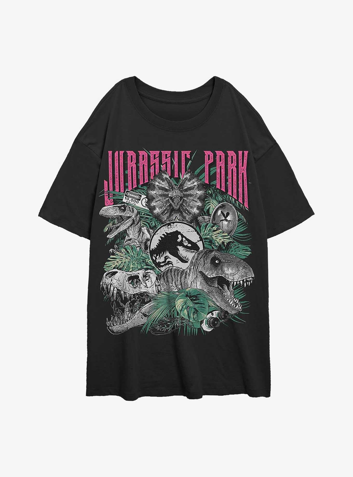 Jurassic Park Iconic Dinosaurs Girls Oversized T-Shirt Hot Topic Exclusive
