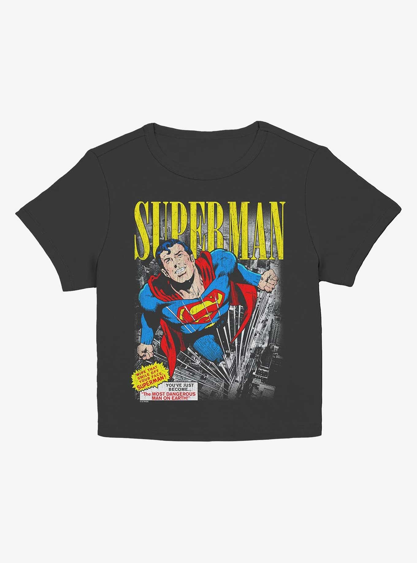 DC Comics Superman Vintage Girls Baby T-Shirt Hot Topic Exclusive