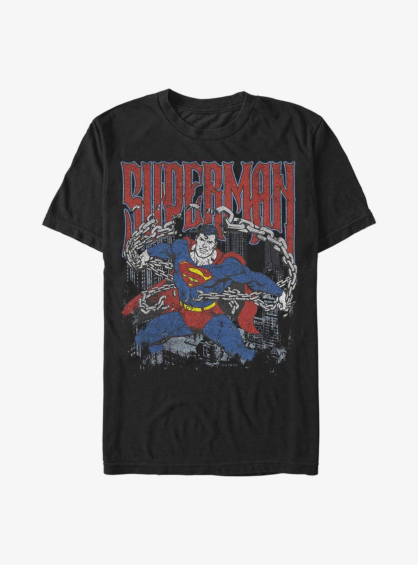 DC Comics Superman Unchained T-Shirt Hot Topic Exclusive, BLACK, hi-res