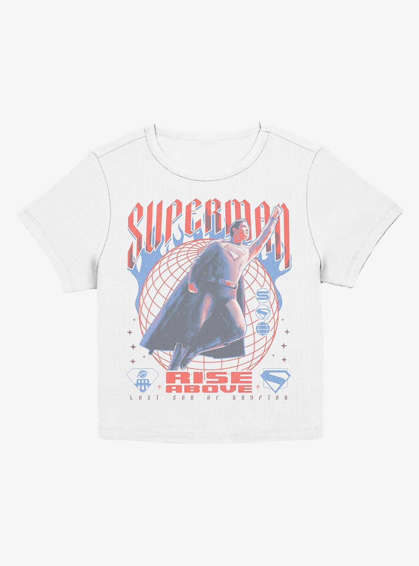 DC Comics Superman Rise Above Girls Baby T-Shirt Hot Topic Exclusive, EGRET, hi-res