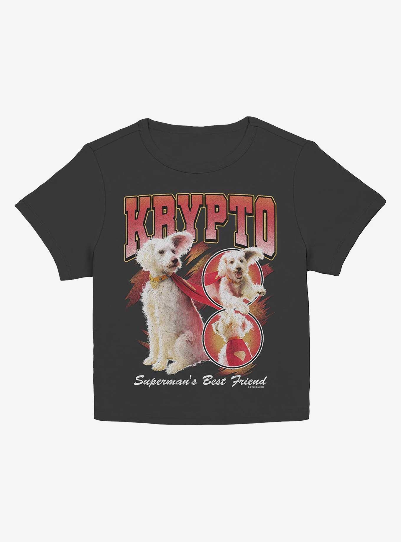 DC Comics Superman Krypto Superman's Best Friend Girls Baby T-Shirt Hot Topic Web Exclusive, BLACK, hi-res