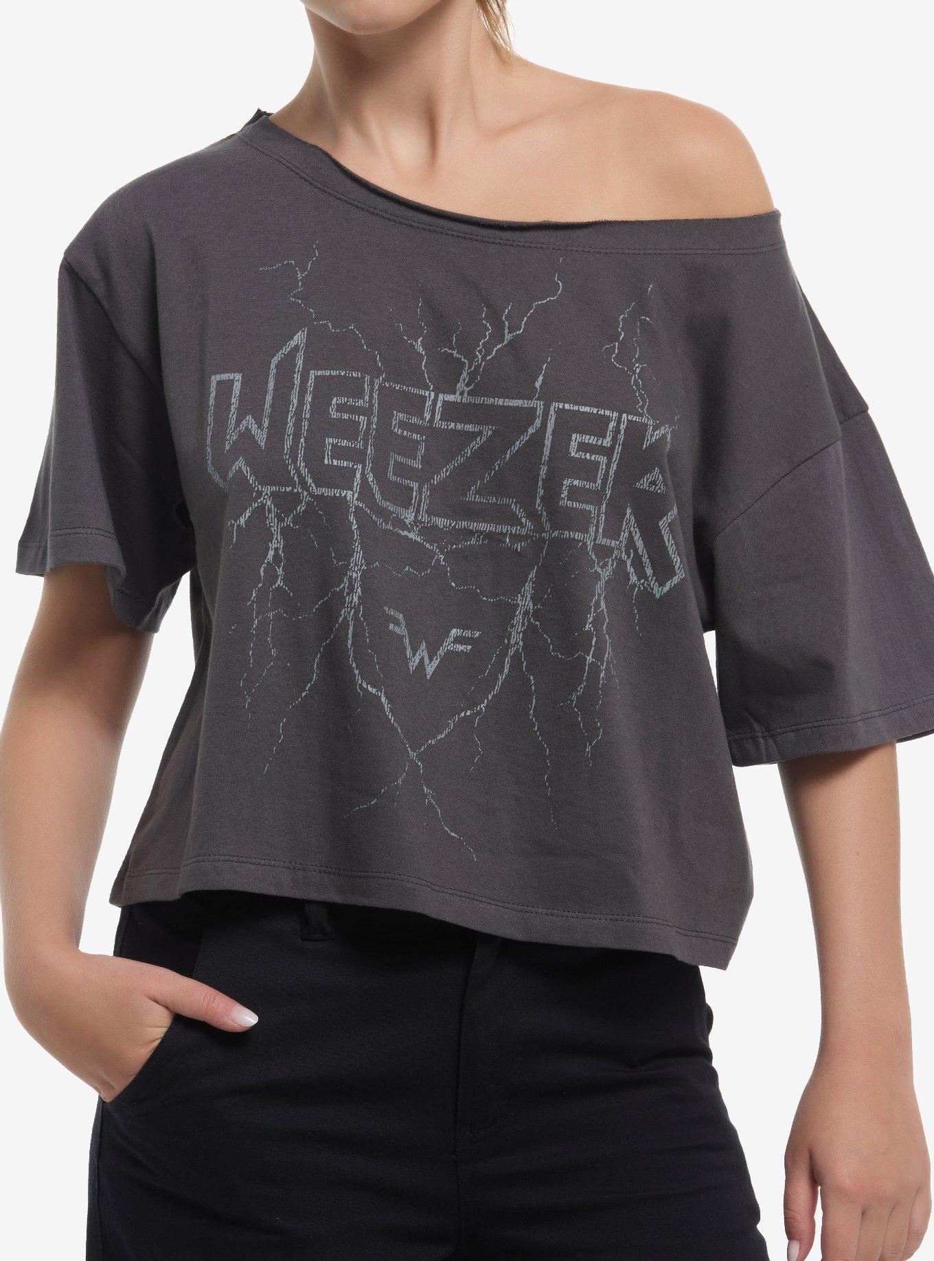 Weezer Lightning Off-Shoulder Girls T-Shirt, , hi-res